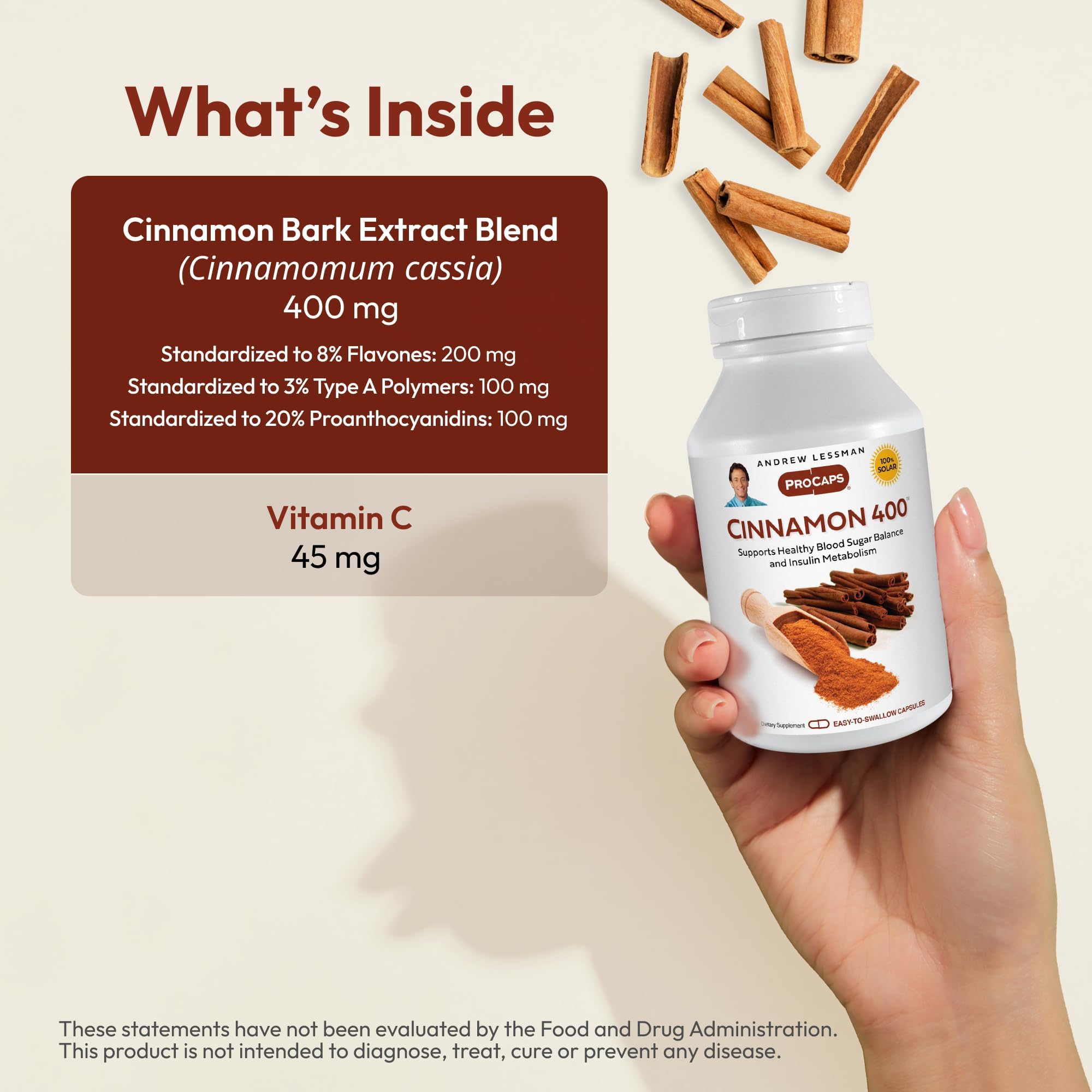 Andrew Lessman ProCaps Cinnamon 400 mg 360 Capsules — Amazon image 3