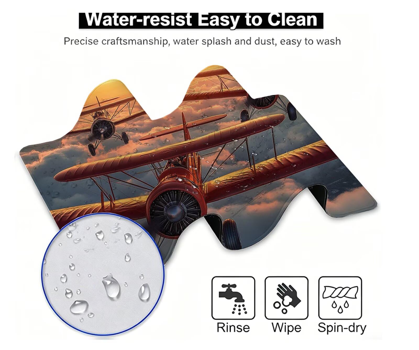 Tappetino Mouse Rosso Tappetino Mouse XXL 150x80 cm Mouse Pad Aereo Sottomano Scrivania Ufficio Grande, Mousepad Gaming Antiscivolo Impermeabile, Tappeto per Computer e Tastiera, Gamer, Regalo W6-855