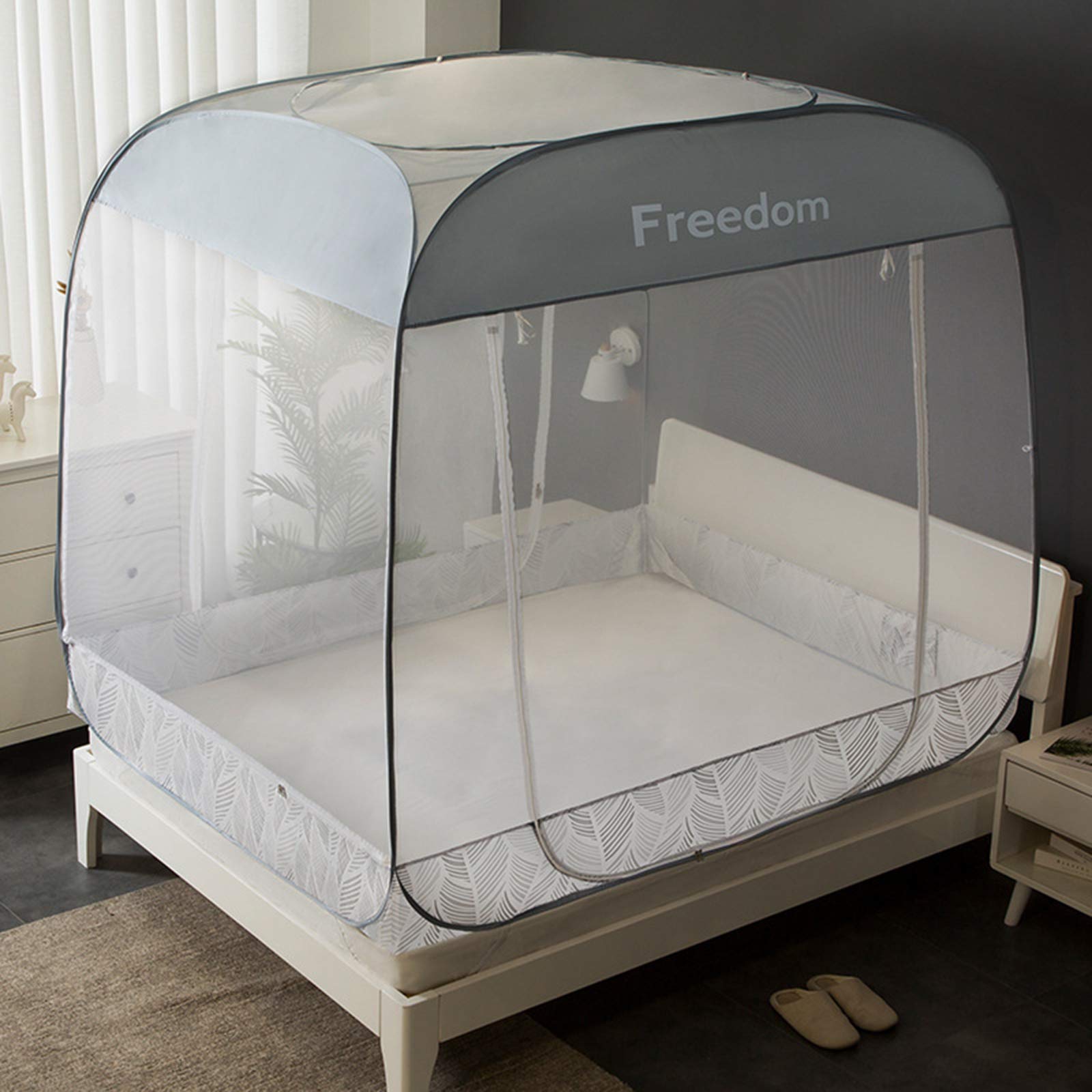 Moustiquaire de lit simple contre les piqûres pour chambre et voyage