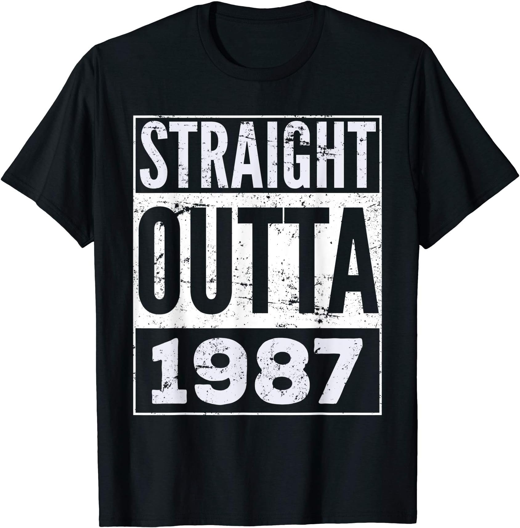 Straight Outta 1987 Tee Co.Straight Outta 1987 Funny Birthday Gift T-Shirt