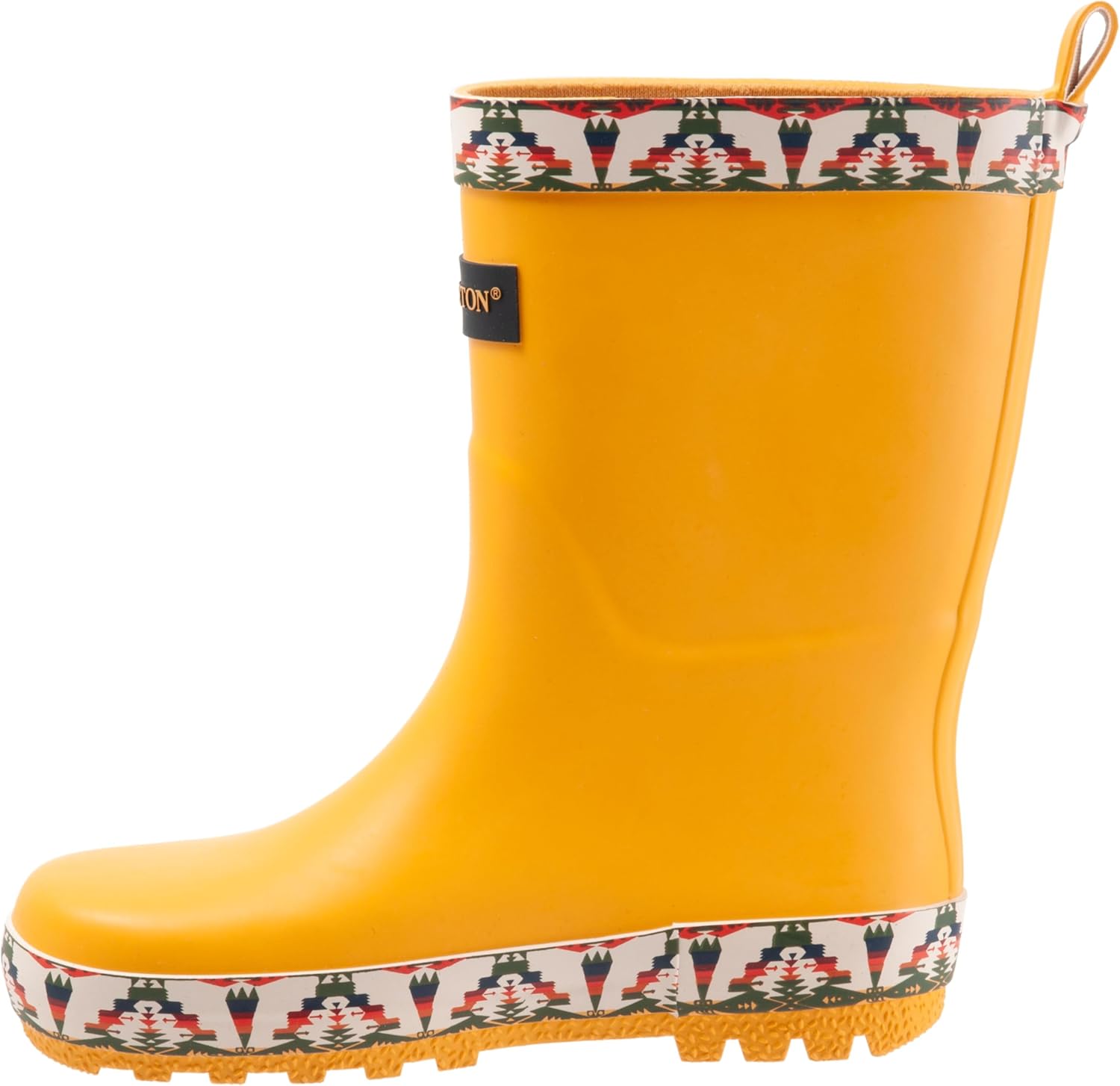 PENDLETON Kid's Mid Rain Boots, Waterproof with Removable Insoles, Slip-On, Round Toe