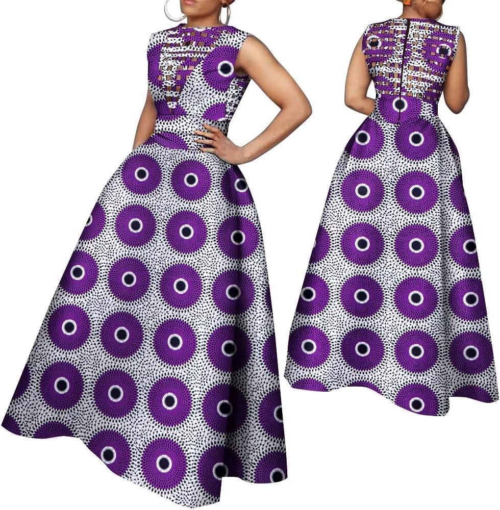 Weave Hollow Out Dress African Women Dresses Sexy Print Clothing Sleeveless Dress for Lady