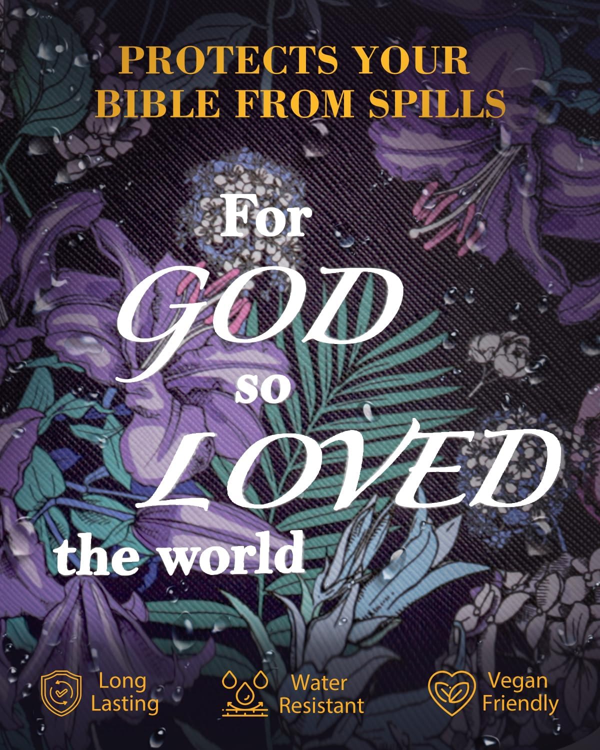 Bible Cover -Vegan Leather Large Bible Cover Case for Women with Shoulder Strap, Christian Gifts for Women - Image 7