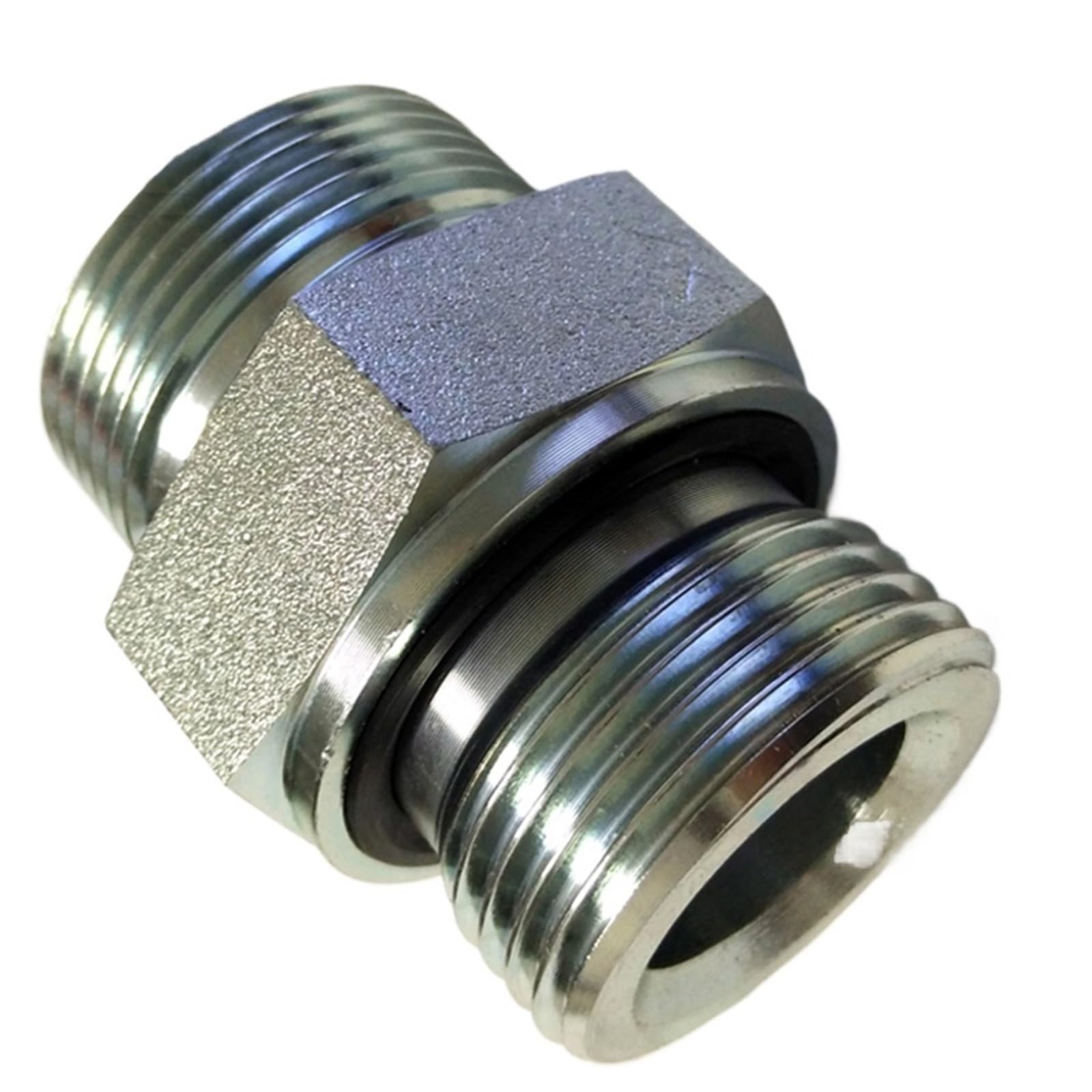 Junta de casquillo hidráulico M12 14 16 18 22 x 1,5 a 1/8" 1/4" 3/8" 1/2" BSPT, rosca macho, junta de goma, junta recta de conversión(1CB-18-06WD)