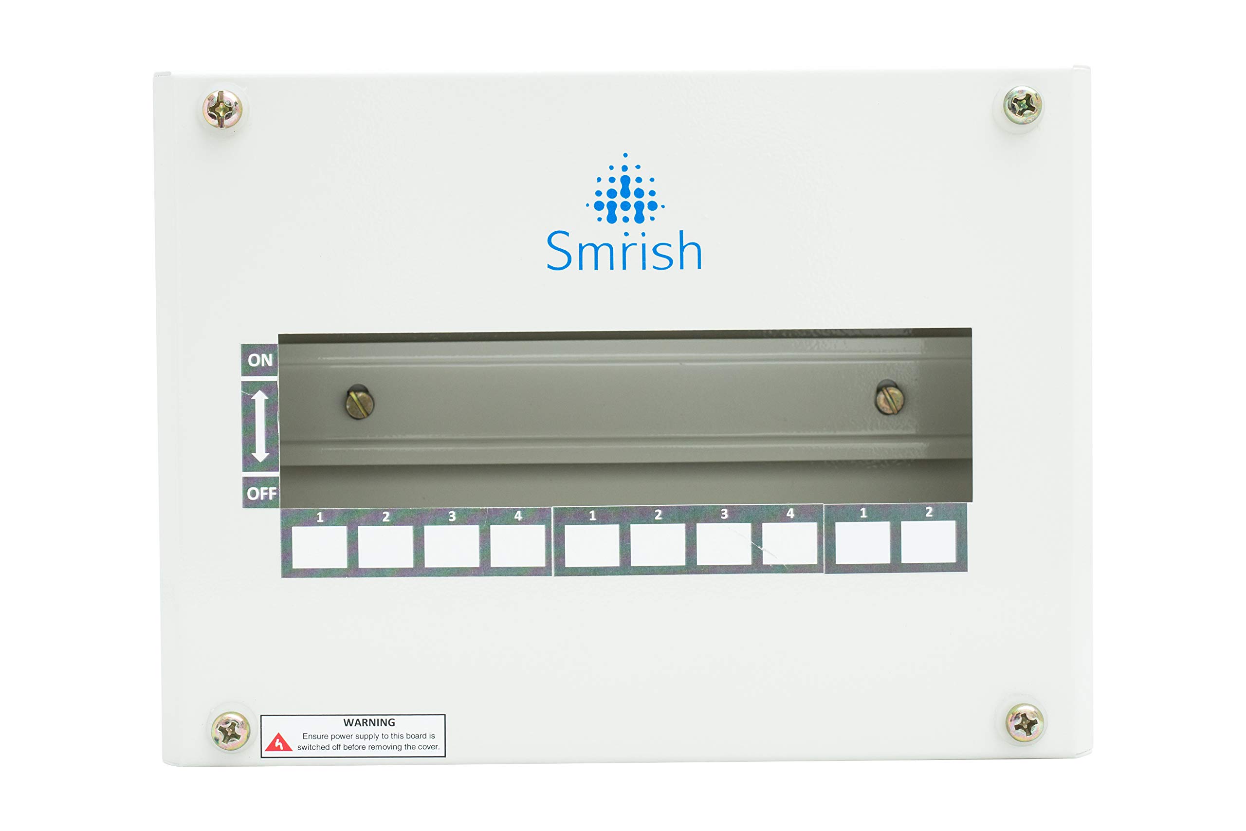 Smrish Utility DB MCB DP Metal Enclosure Sheet Steel 10 Pole Distribution Board Cutout (Grey)