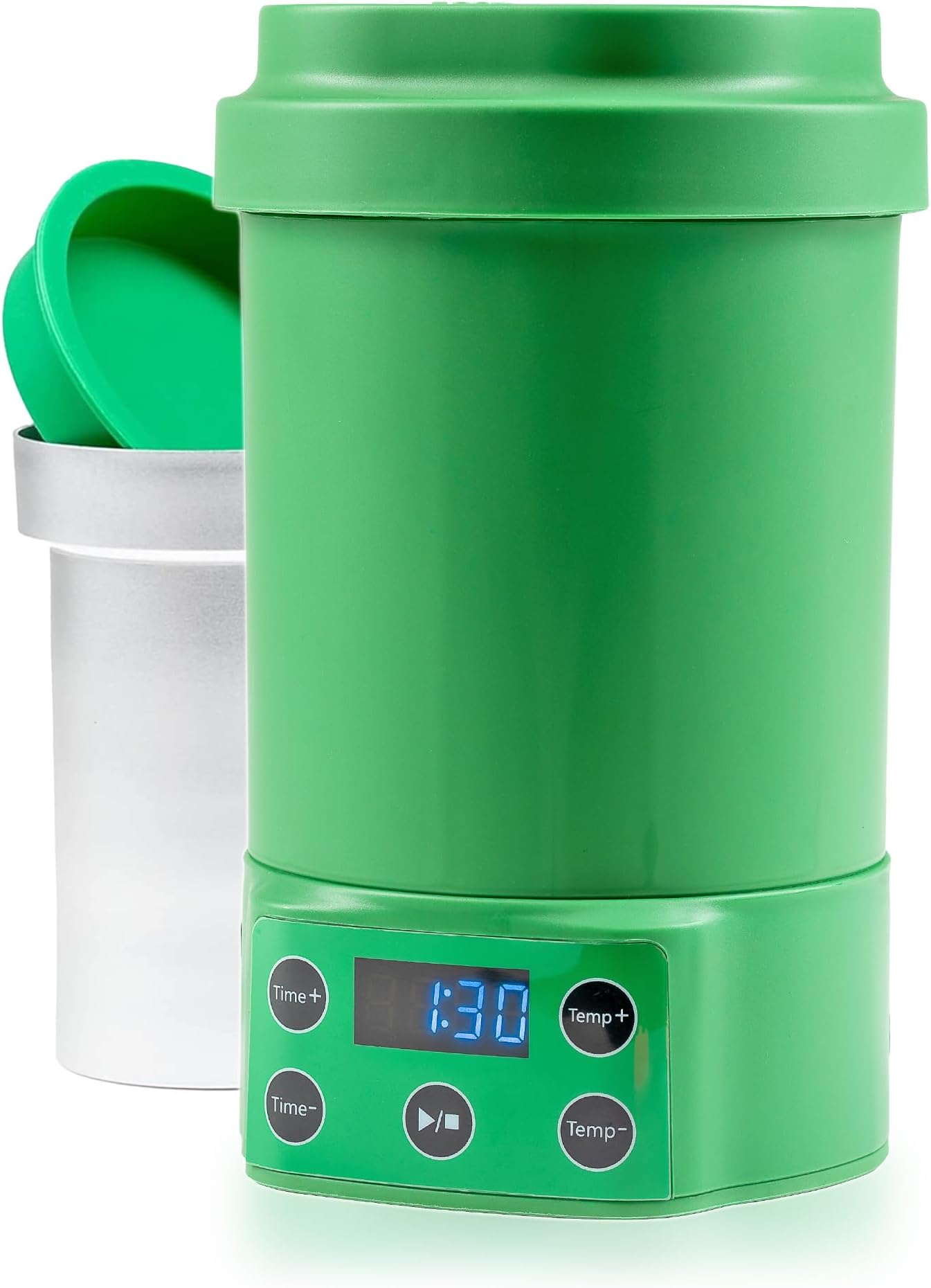 Nebula Boost Decarboxylator & Infuser | For Herb Activation & Infusion of Butter & Oils. Simple Operation, Butter Maker, Includes Mess Free Container, Sleeve & Updated Lid Design | Green