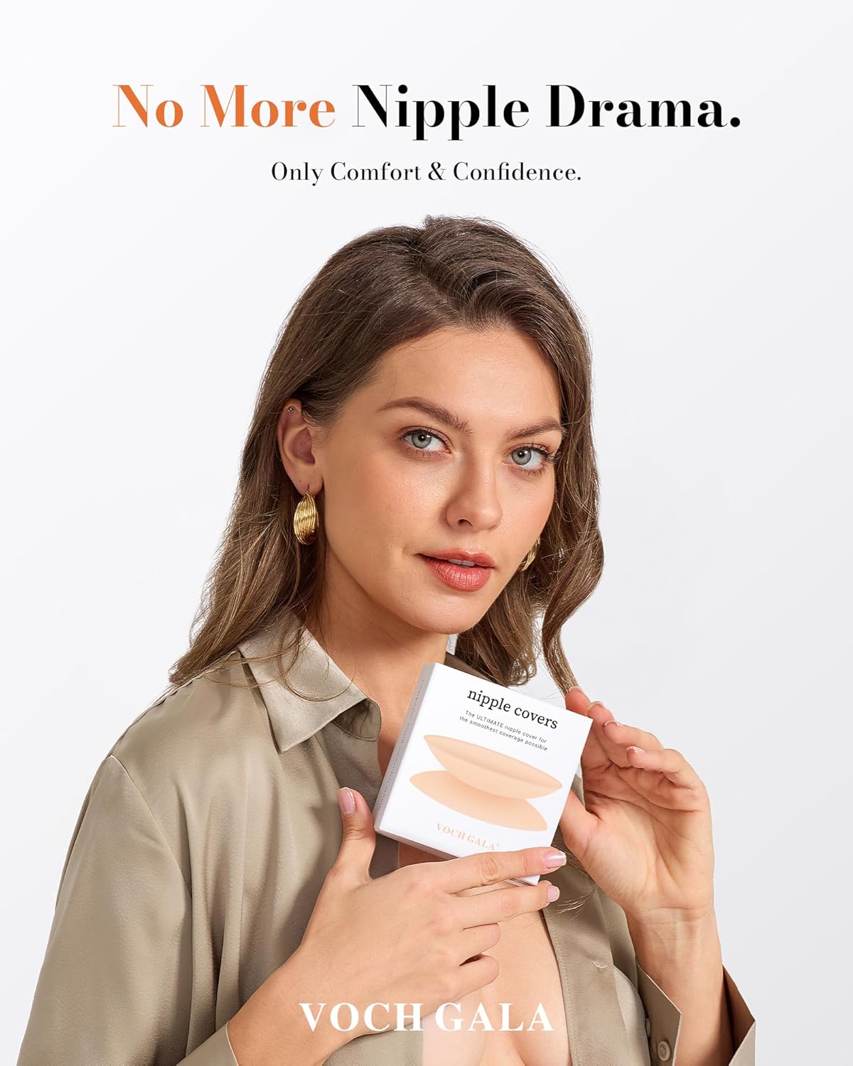 VOCH GALA Nipple Covers for Women – 2025 Cloud Series Second-Skin Sticky Pasties, Reusable 2 Pairs with Travel Case - Image 8