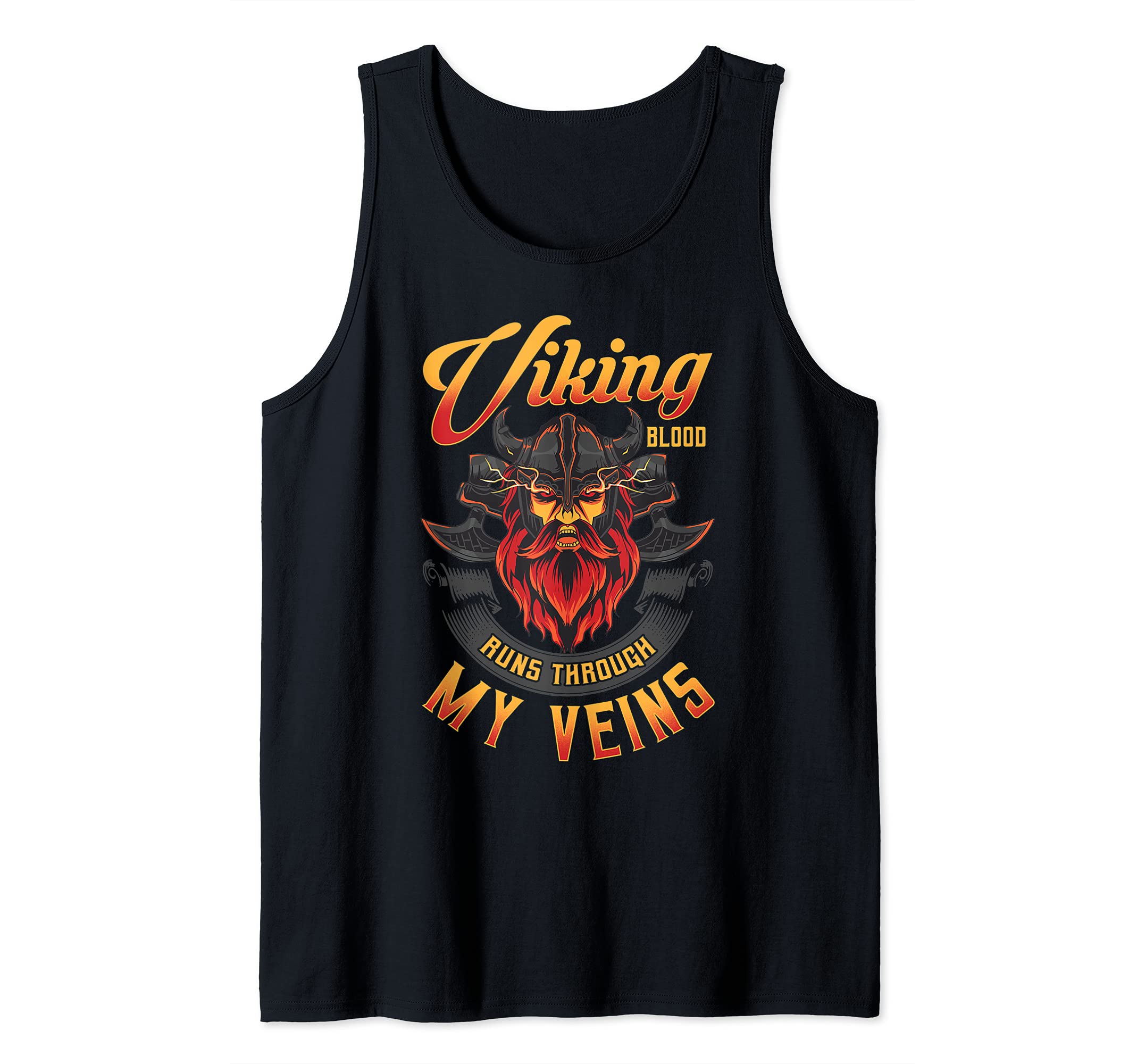Viking Blood Runs Through My Veins Norse Warrior DNA Tank Top