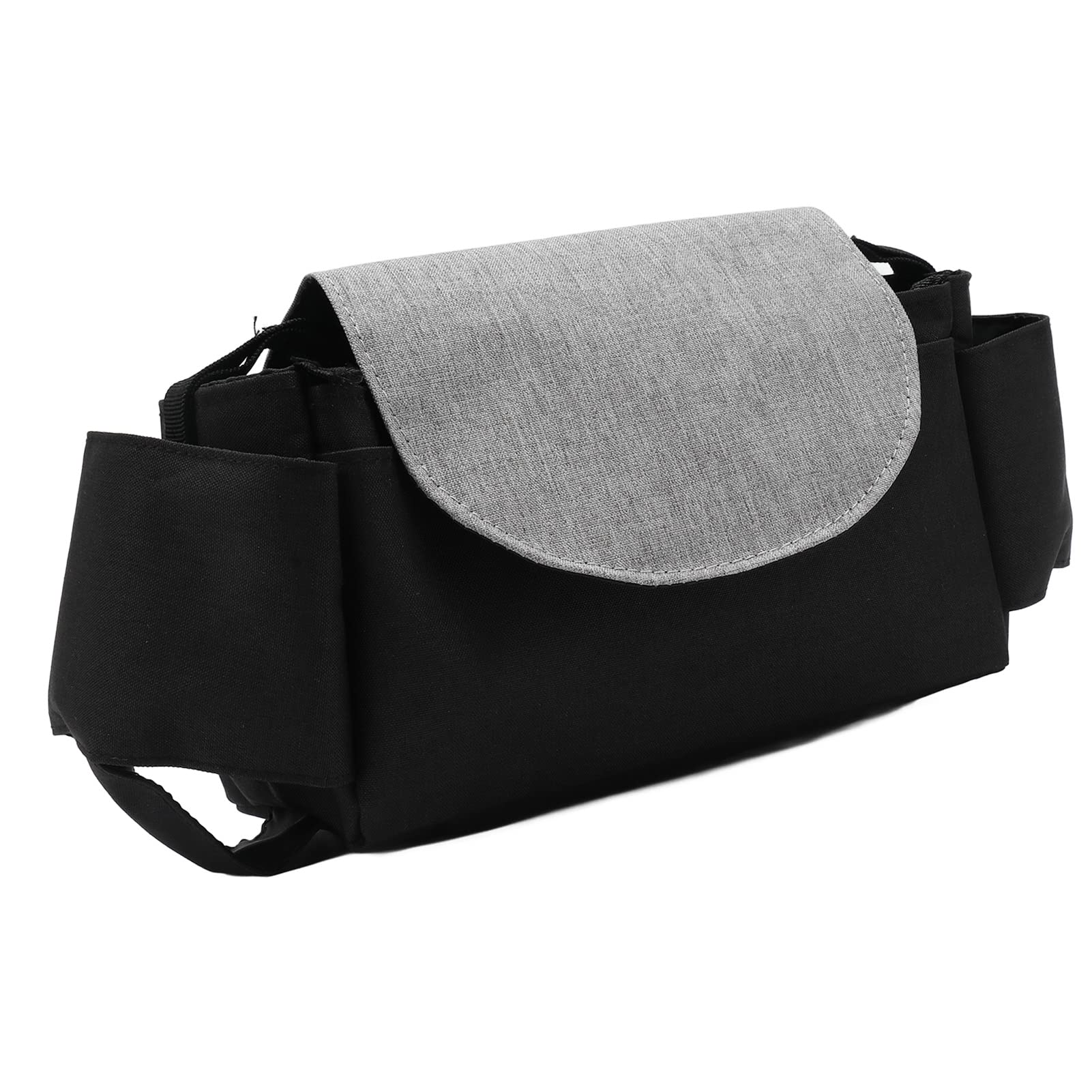 Baby Stroller Bag, Adjustable Buckle Wear Resistance Easy to Use Oxford Cloth Stroller Bag Strong for Shopping (Black Grey)-image-13