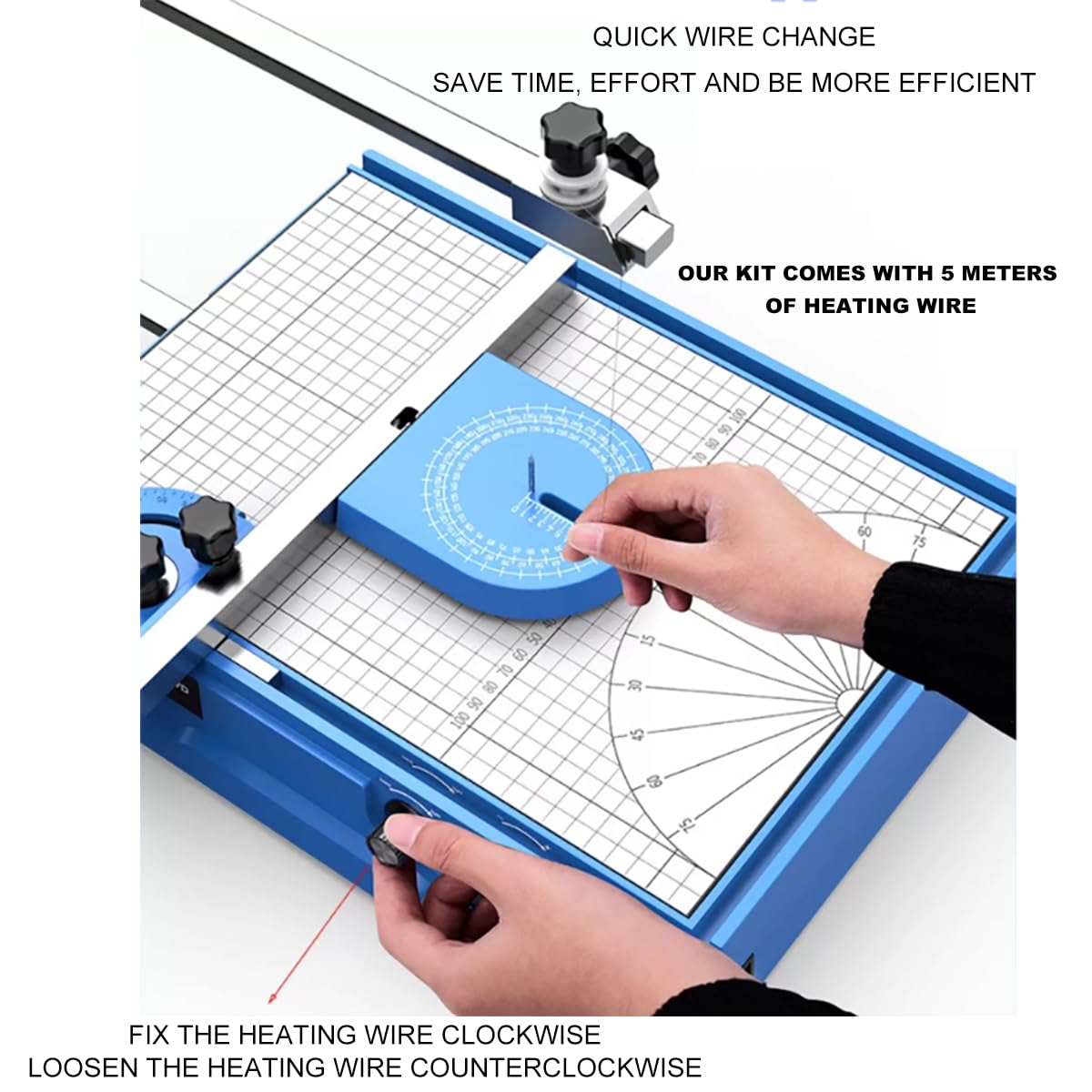Cortadora Eléctrica De Espuma Con Alambre Caliente, Con Pedal Y Cable Calefactor De 5 M, Temperatura Ajustable, Fácil De Cortar Letras Y Números, Ideal Para Cortar Espuma, Modelar Y Esculpir.