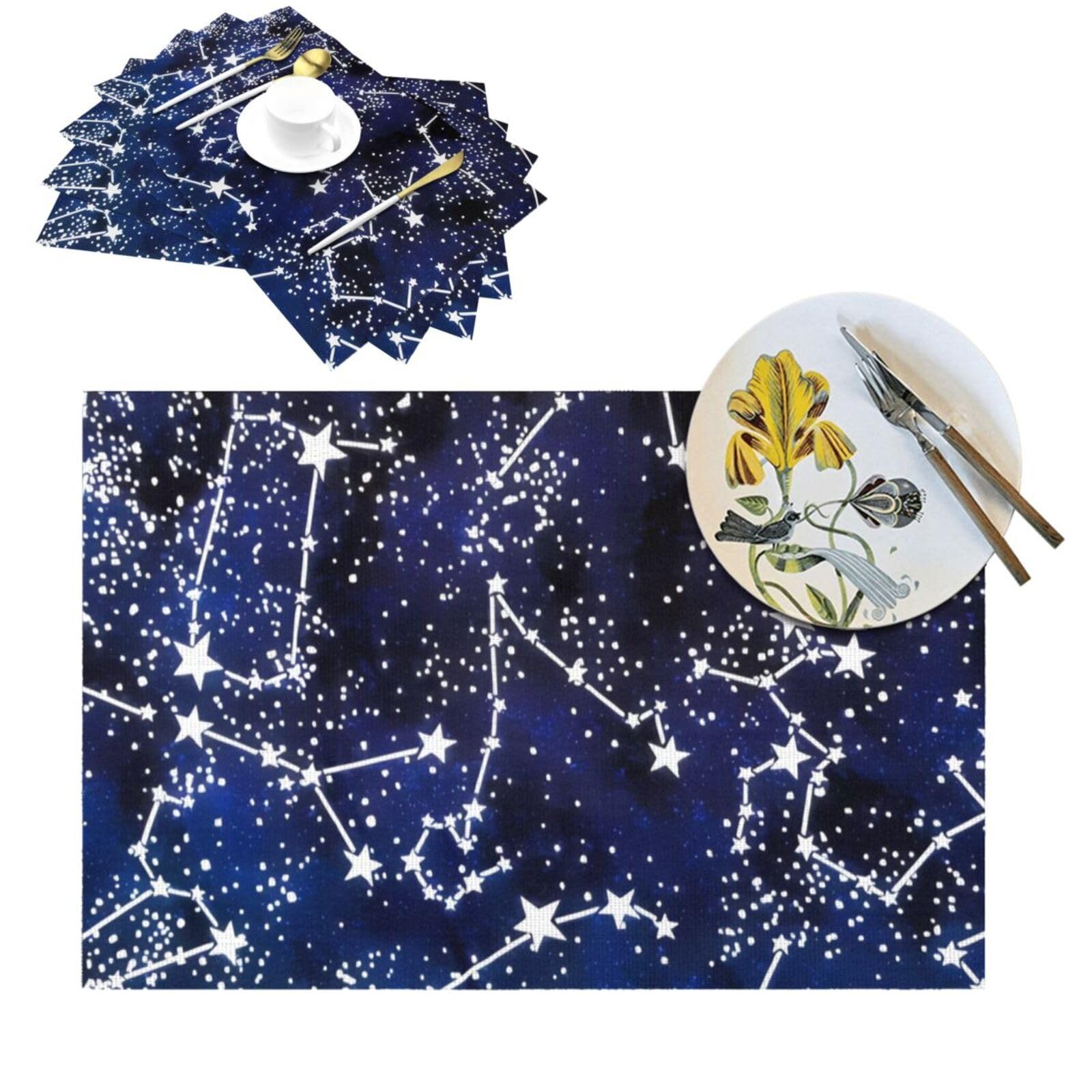 Set de table phosphorescent antidérapant en PVC de protection thermique pour repas