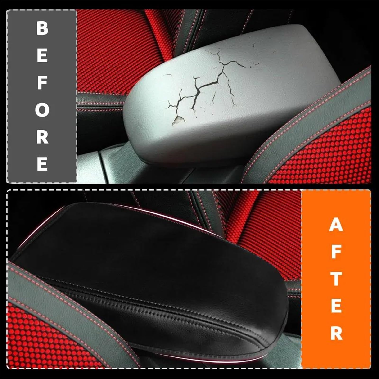 Auto-Armlehnenbezug Aus Mikrofaser-Leder Für Ford Für Focus 2007