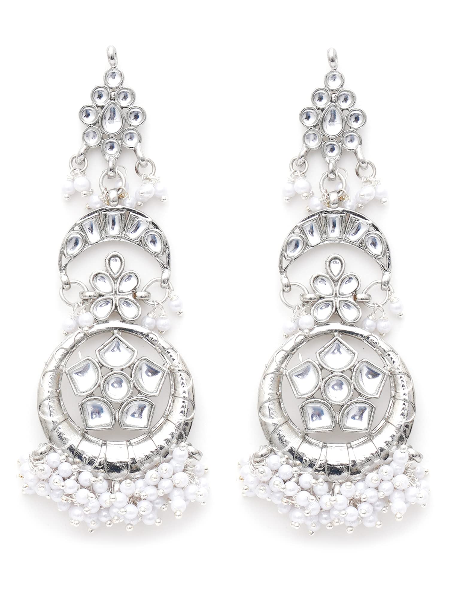 See full amazon price history chart for Karatcart Oxidised Silver White Kundan Studded Dangler Earrings Karatcart Oxidised Silver White Kundan Studded Dangler Earrings (B09XR9472Z) Amazon Price History, Amazon Price Tracker