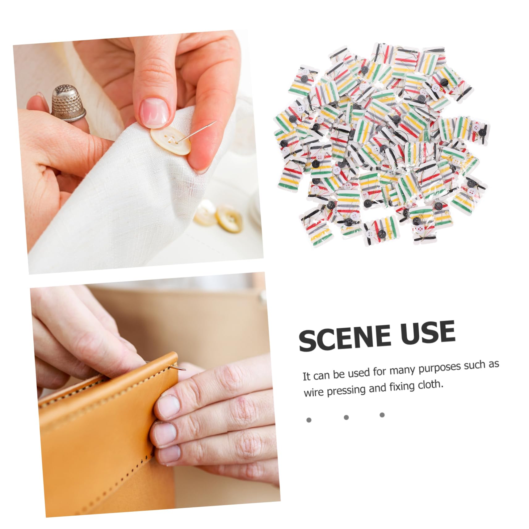 SHINEOFI 300confezioni Kit Da Cucito Portatile Ago e Filo Per Viaggi e Hotel Completo Di Strumenti Per Cucire Per Emergenze