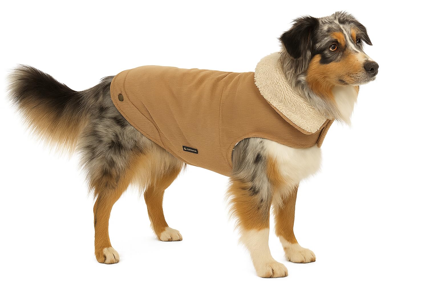 Manteau Endor beige 55cm idéal pour les promenades hivernales en forêt