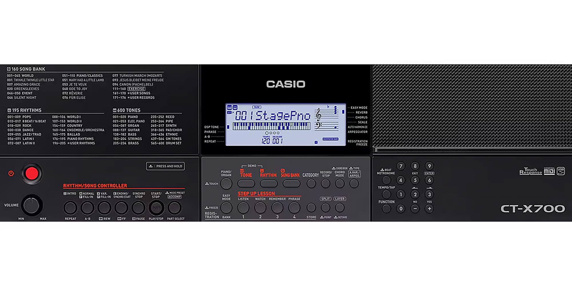 Amazon.com: Casio CT-X700 61-Key Portable Keyboard Bundle with