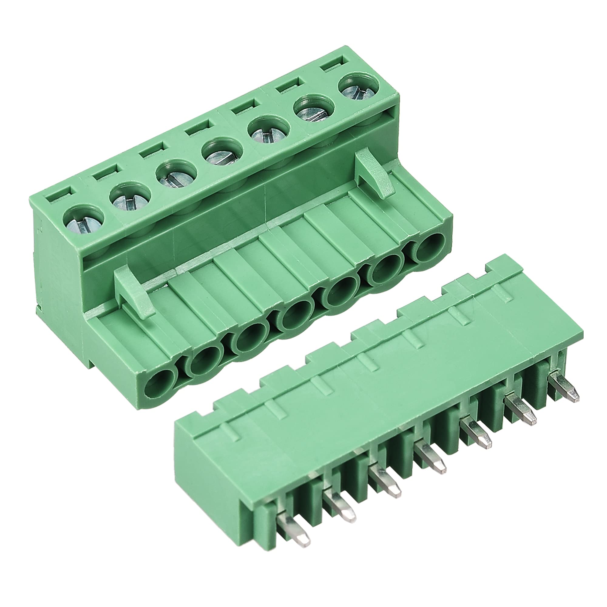 Bloque de terminales de tornillo para PCB de 5.08mm para reparar y armar placas 7