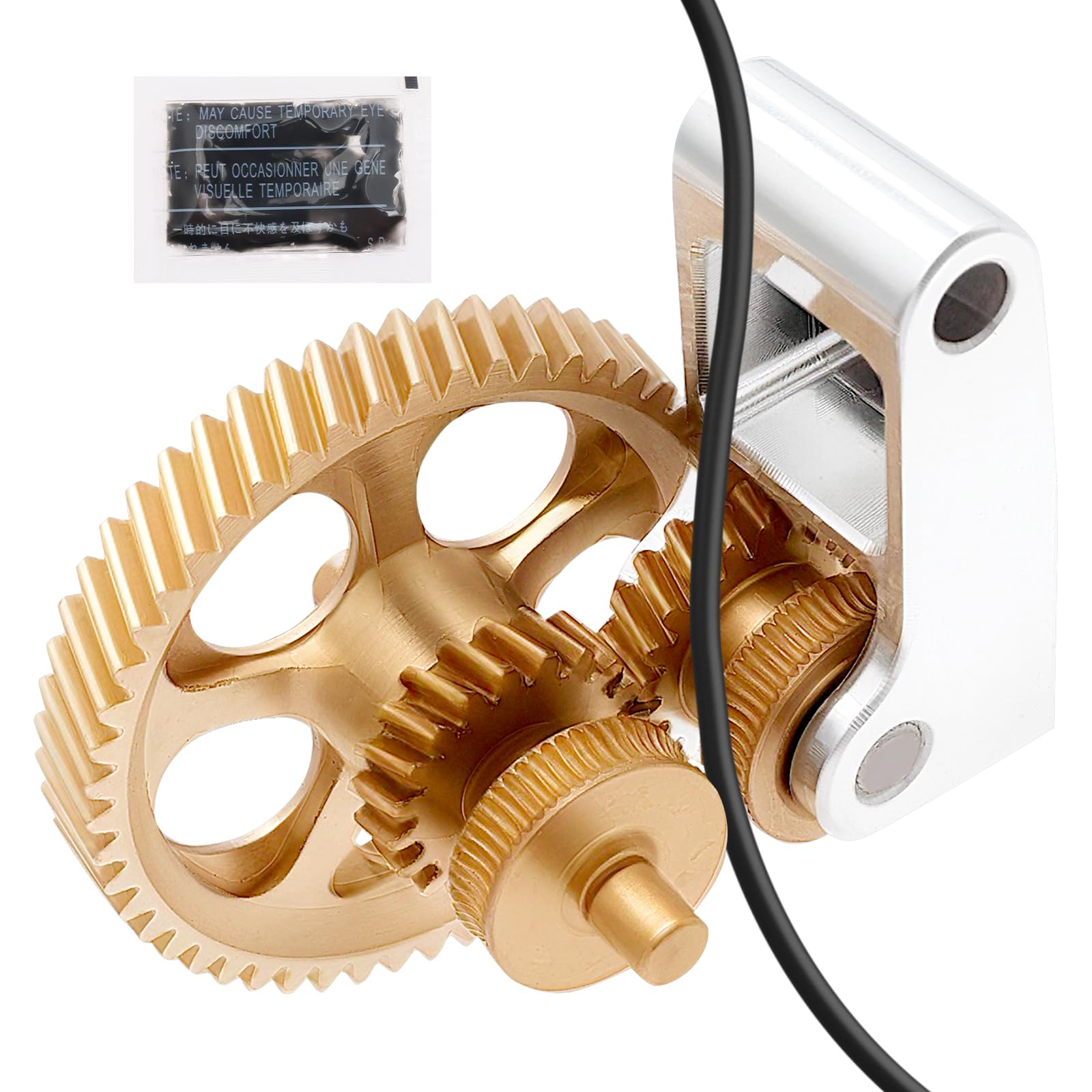 Panda Claw Gold RNC Nanocoated Hardened Steel Extruder Gear for Bambu Lab X1C/P1P/P1S 3D Printers,Golden RNC Nano-Coated Extruder Gear(1,golden)