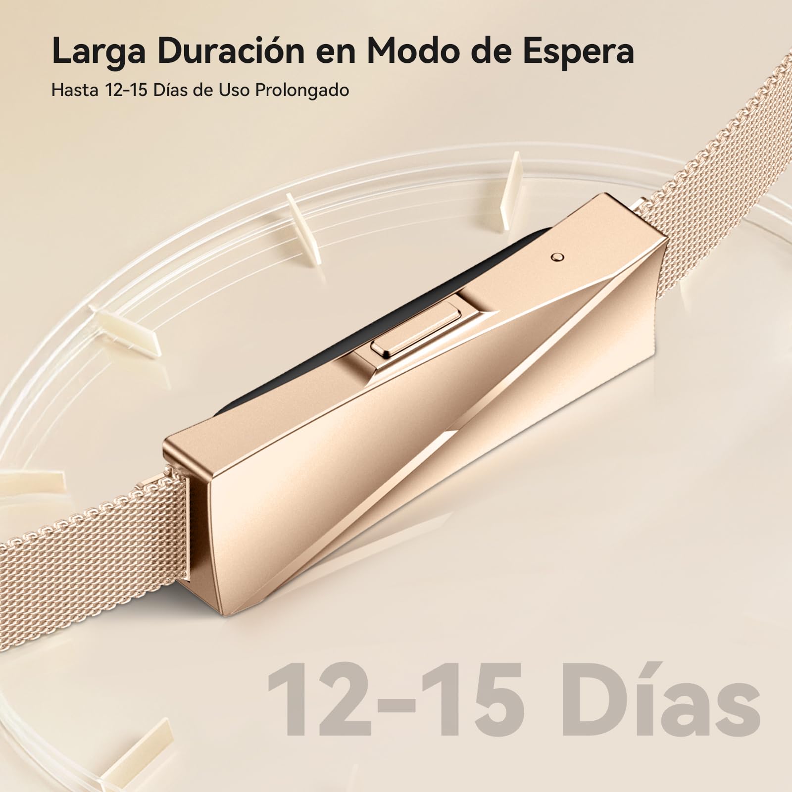 Pulsera de Actividad Deportiva y Elegante sin Pantalla | Monitoreo 24/7 de Actividad, Sueño & Frecuencia Cardíaca, Modo Multideporte, Batería 15 Días, Resistente al Agua IP68