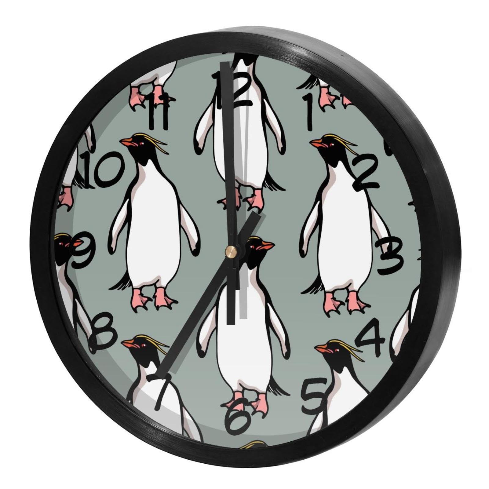 Horloge murale quartz gorfou macaronis silencieuse pour enfant