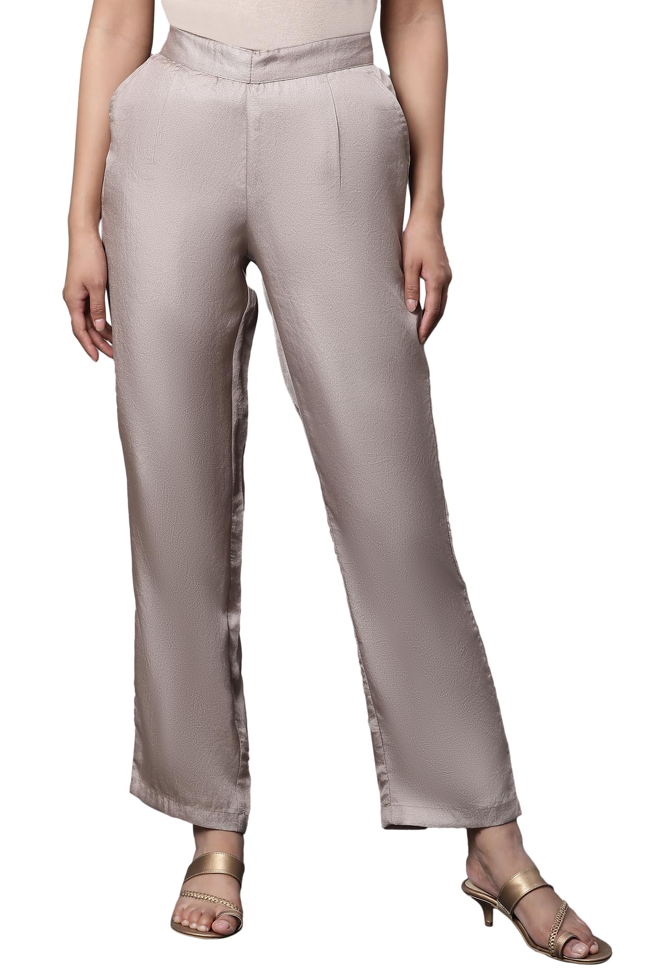 Women High Rise Strechable Palazzo Regular Fit Pants | Ankle Length Palazzo Regular Fit Pants-image-8