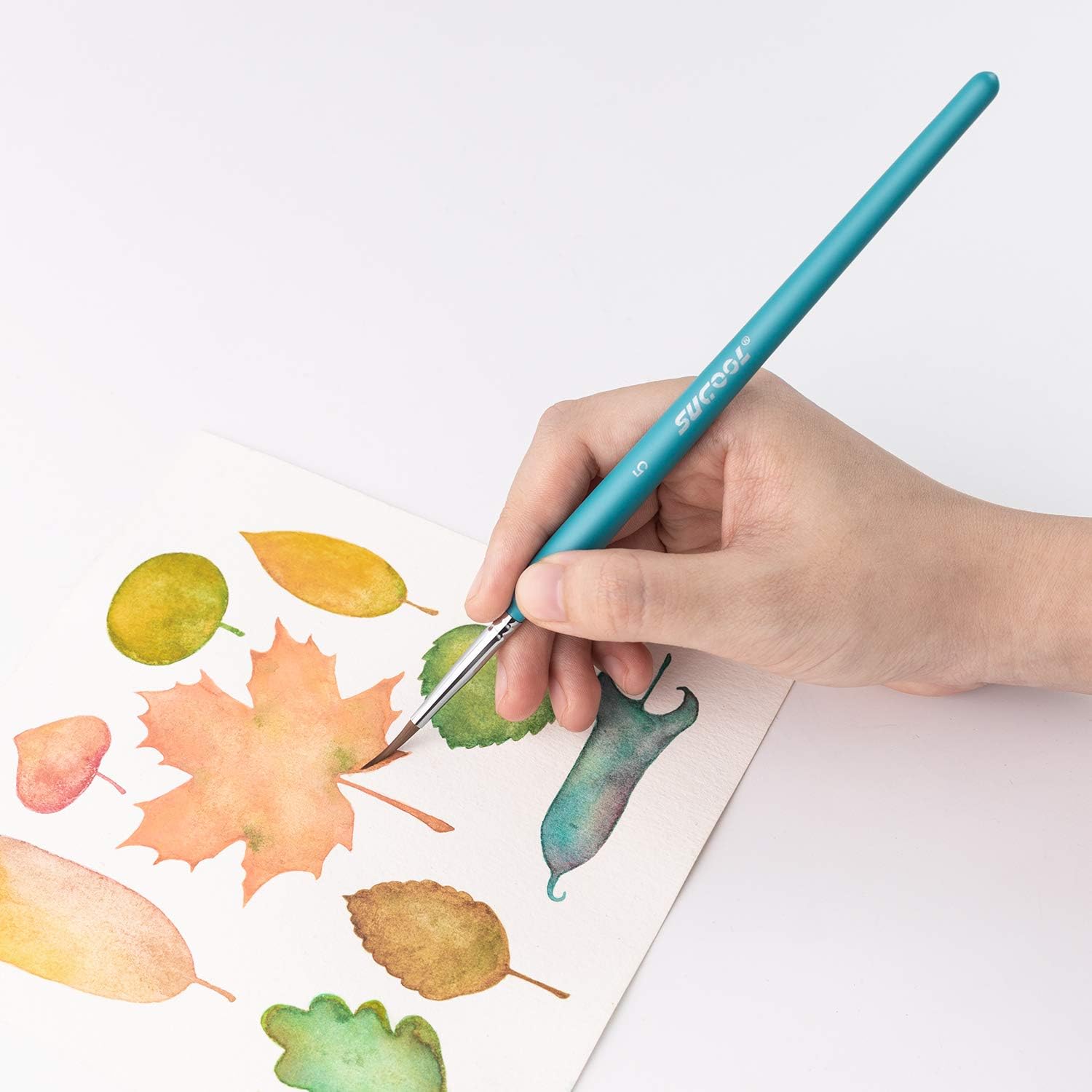 11Pcs Miniature Paint Brushes, Detail Fine Tip Paint Brushes Set with Ergonomic Handle - Suitable for Acrylic Painting, Oil, Watercoloring, Face, Nail, Scale Model Painting, Line Drawing