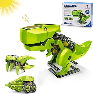 Hot Bee Dinosaur Toys for Boys, 3 In 1 Solar Robot Toy, STEM Toys Age 8 9 10 11 12 Boys, Construction Toys, Science Kits for Kids Age 7 8 9 10 11 12 13, Toys Age 8-12 Year Old Boys Gifts