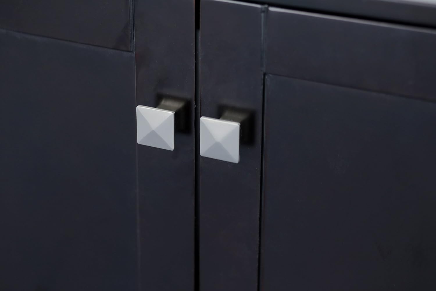 ARIEL Cambridge A037S-L-BC-ESP 36" Inch Single Left Offset Hard Plywood Espresso Bathroom Vanity Base Cabinet with Two Soft-Closing Doors and Five Self-Closing Drawers