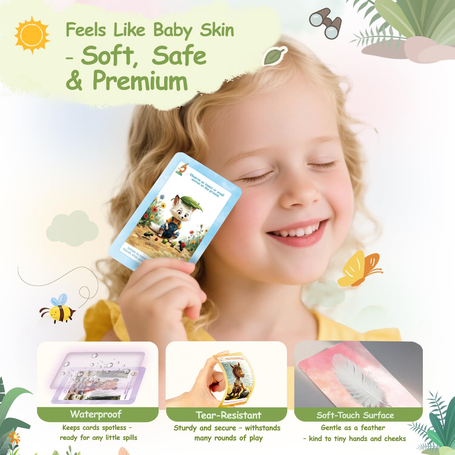 Kids Nature Scavenger Hunt Cards - Waterproof, Wipe-Clean Outdoor Game, Colour, 8 cm x 2 cm x 2 cm - Image 4
