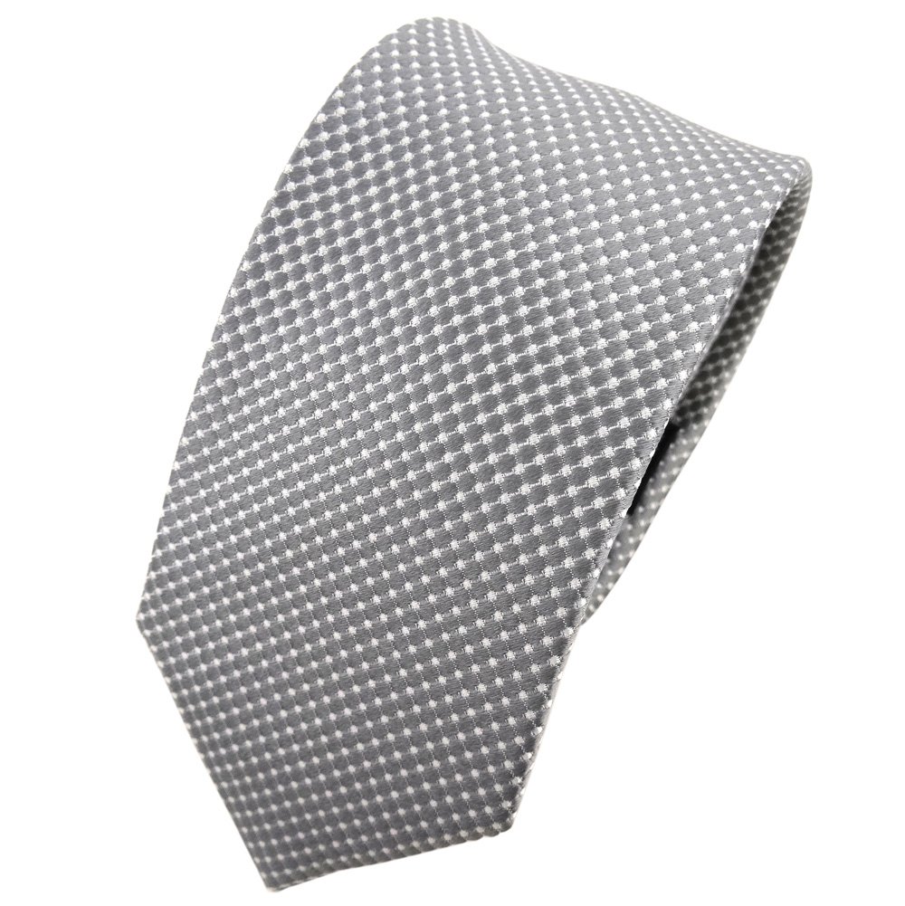 TigerTie - Corbata de seda de diseño estrecho con estampado de lunares