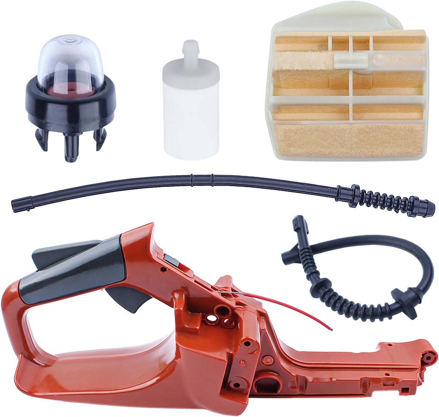 AUMEL Fuel Tank Rear Handle Filter Line Air Filter Kit For Husqvarna 445 450 445E 450E Chainsaw Replace 525862104.