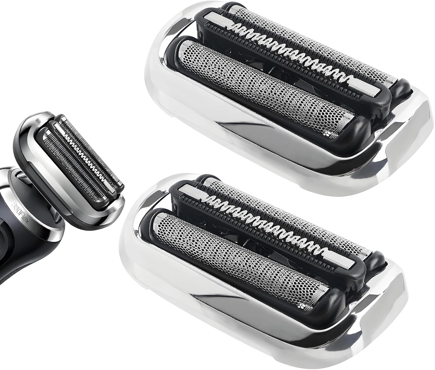 Product image of 2Pack Series 7 Shaver Head 73S Replacement Shaver Head Compatible with Braun Series 7 Men Shaver Replacement for Series 7 7020s, 7025s, 7085cc, 7027cs, 7071cc, 7075cc (73S Silver)
