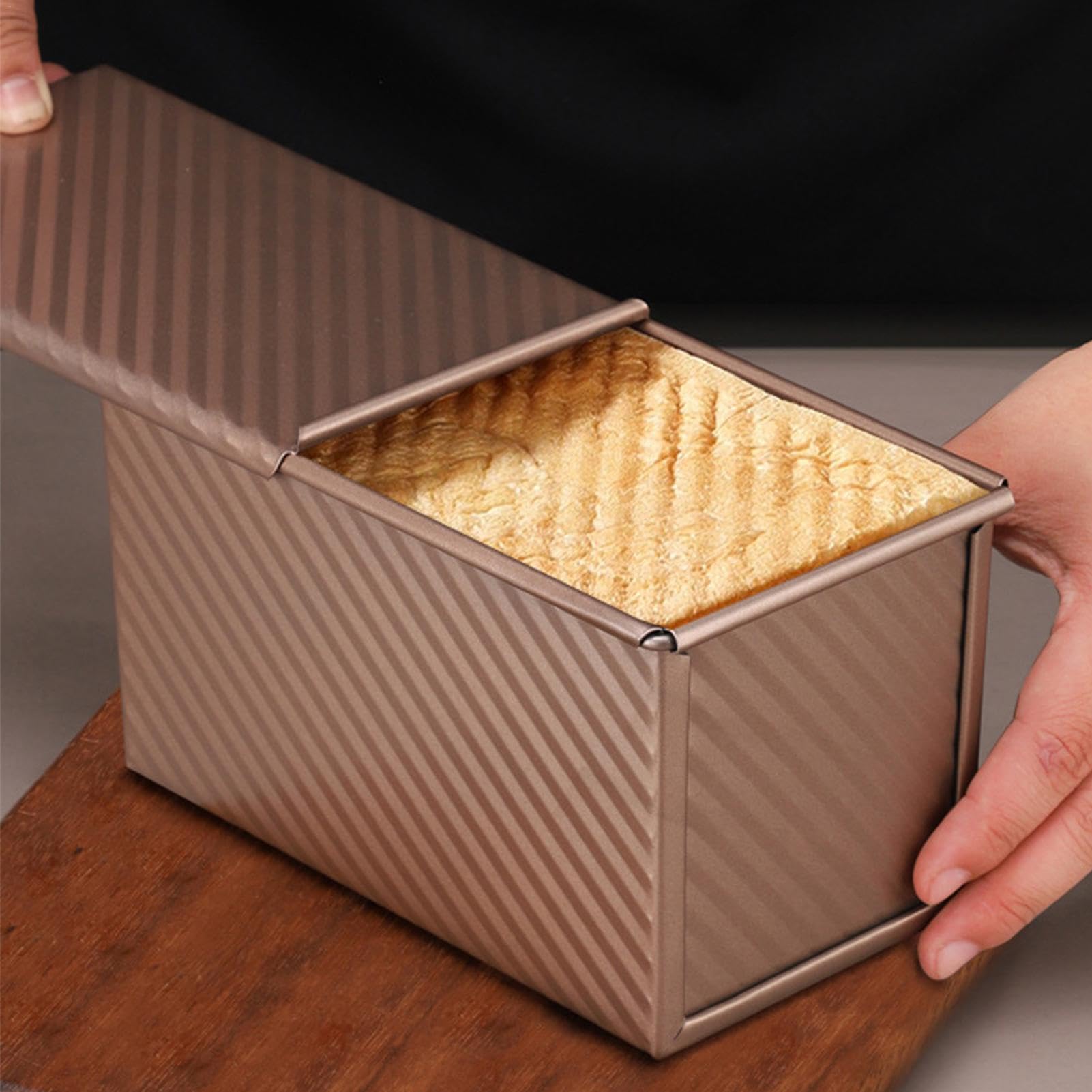Abaigeal Pullman - Teglia per pagnotta con coperchio, 450 g