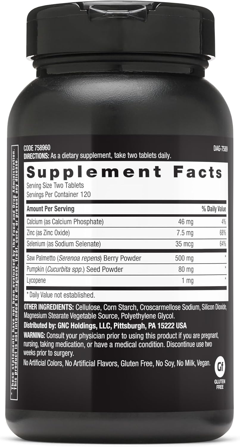 GNC Mega Men Saw Palmetto, Support for Healthy Hormone Levels, 240 Tablets