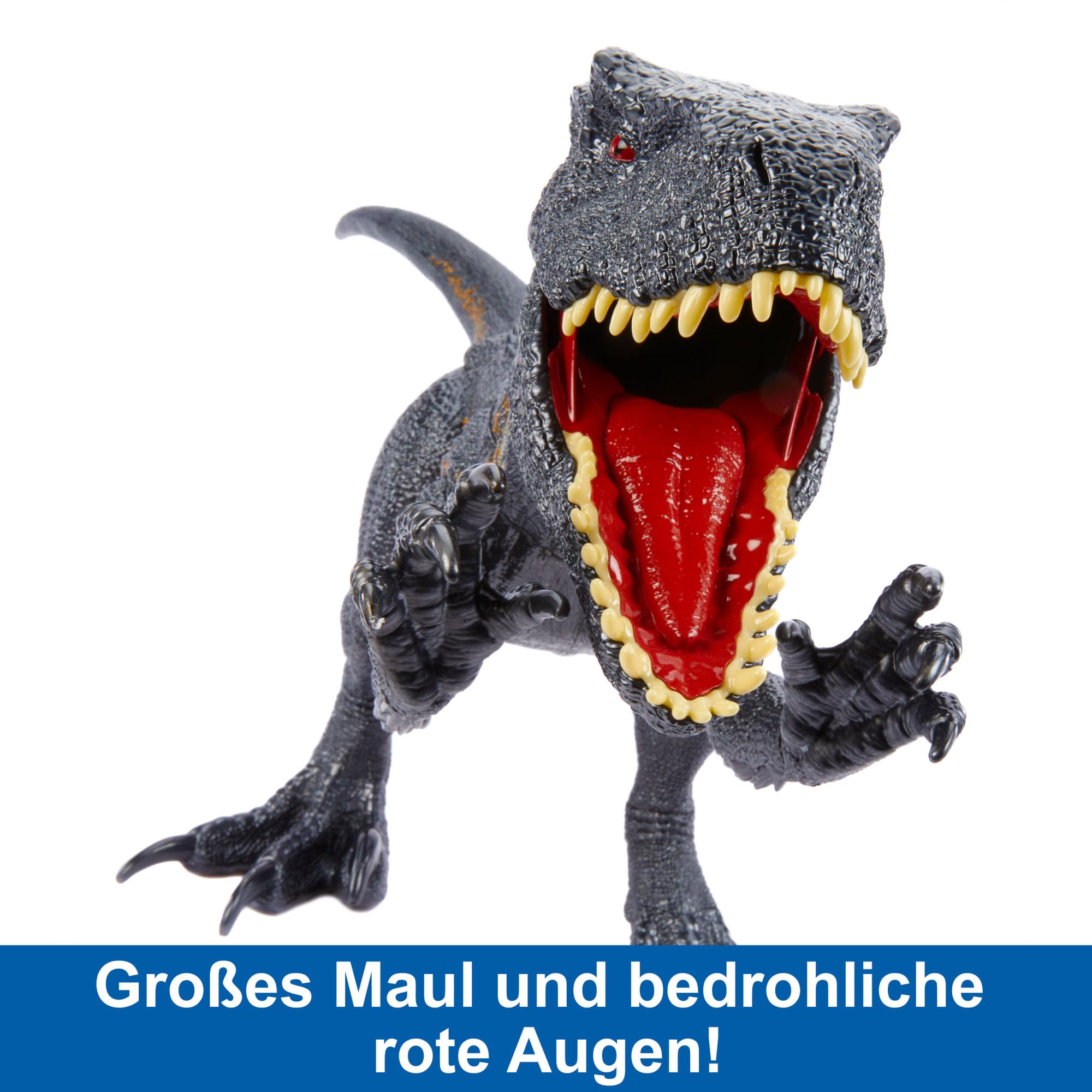Mattel JURASSIC WORLD Das Gefallene Königreich - Riesendino Indoraptor, verschlingt bis zu 20 Minifiguren, über 90 cm lang, authentisches Design, für Kinder ab 4 Jahren, HKY14