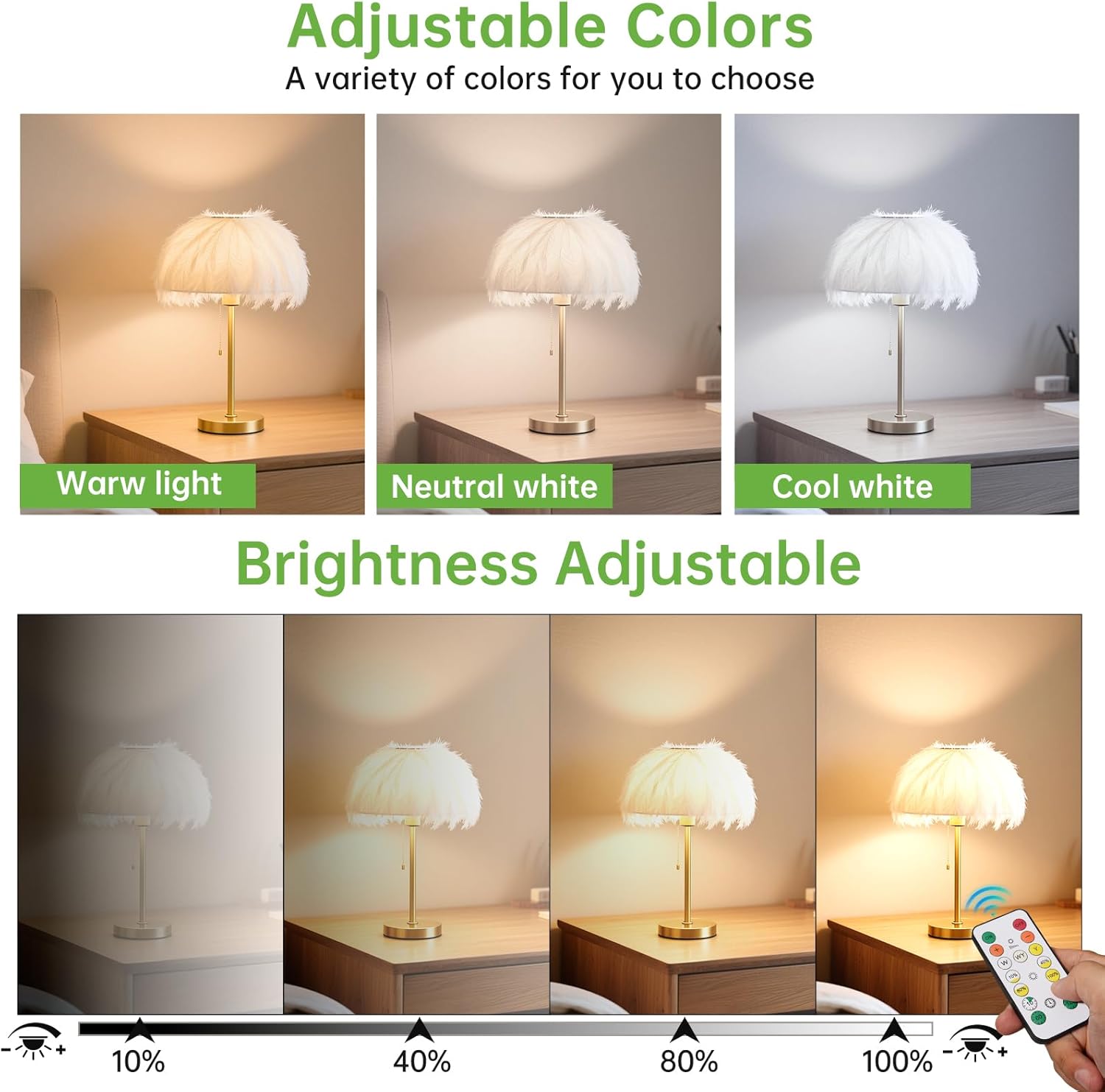 Kimjo 6 Pack Rechargeable Light Bulbs with Remote, Keep Lighting During Power Outage, 2600mAh Emergency Battery Operated Light Bulb with 3 Colors, Dimmable for Home, Camping, Tent (E26, with Hook)