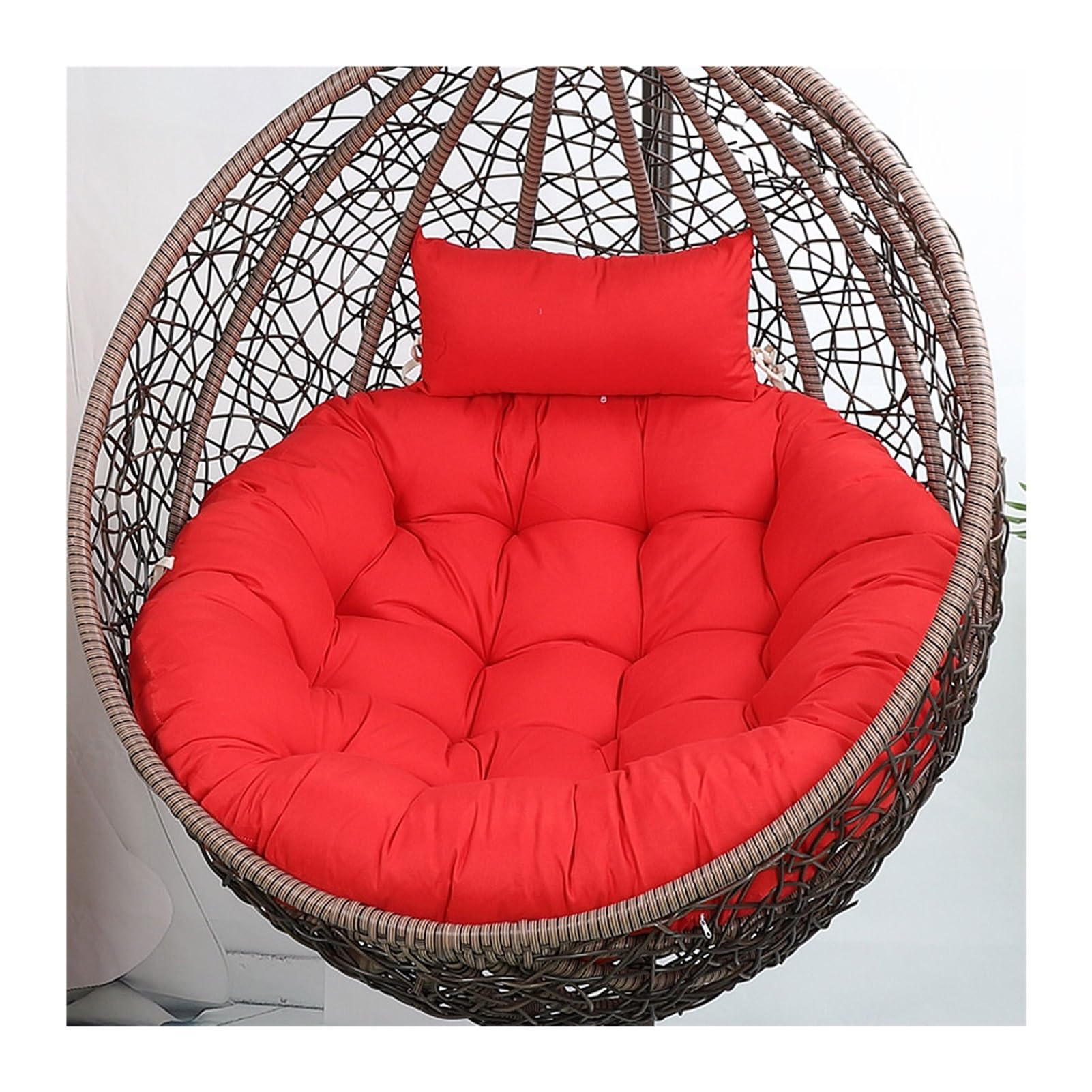 Yahbrra Cushion for Outdoor Hanging Chair, Hanging Basket Cushion, Replacement Cushion for Hanging Chair, Seat Cushion Cushion for Hanging Chair(Rot,105size (diameter: 90cm)) — image 1