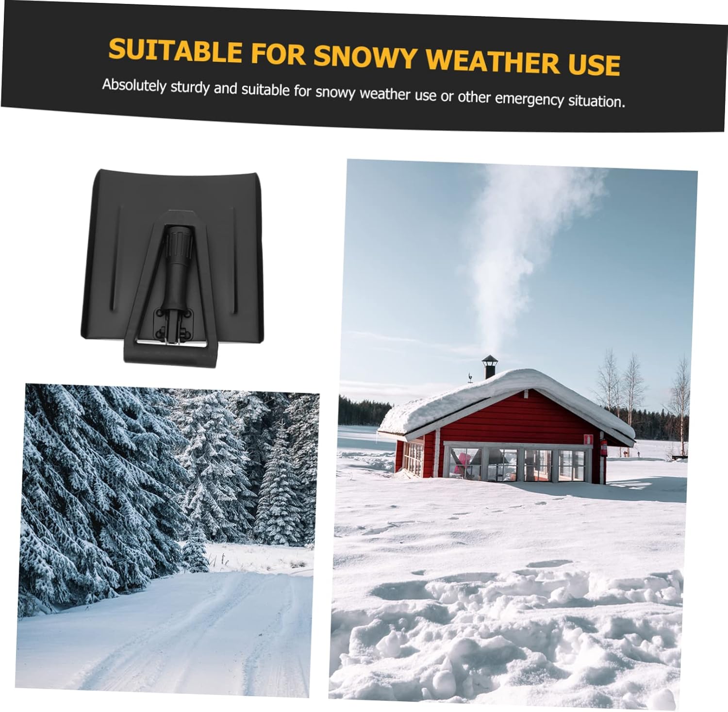 Snow Shovel for Driveway 1 Set Folding Snow Scoop Disaster Prevention Tool Clean Car Emergency Shovel