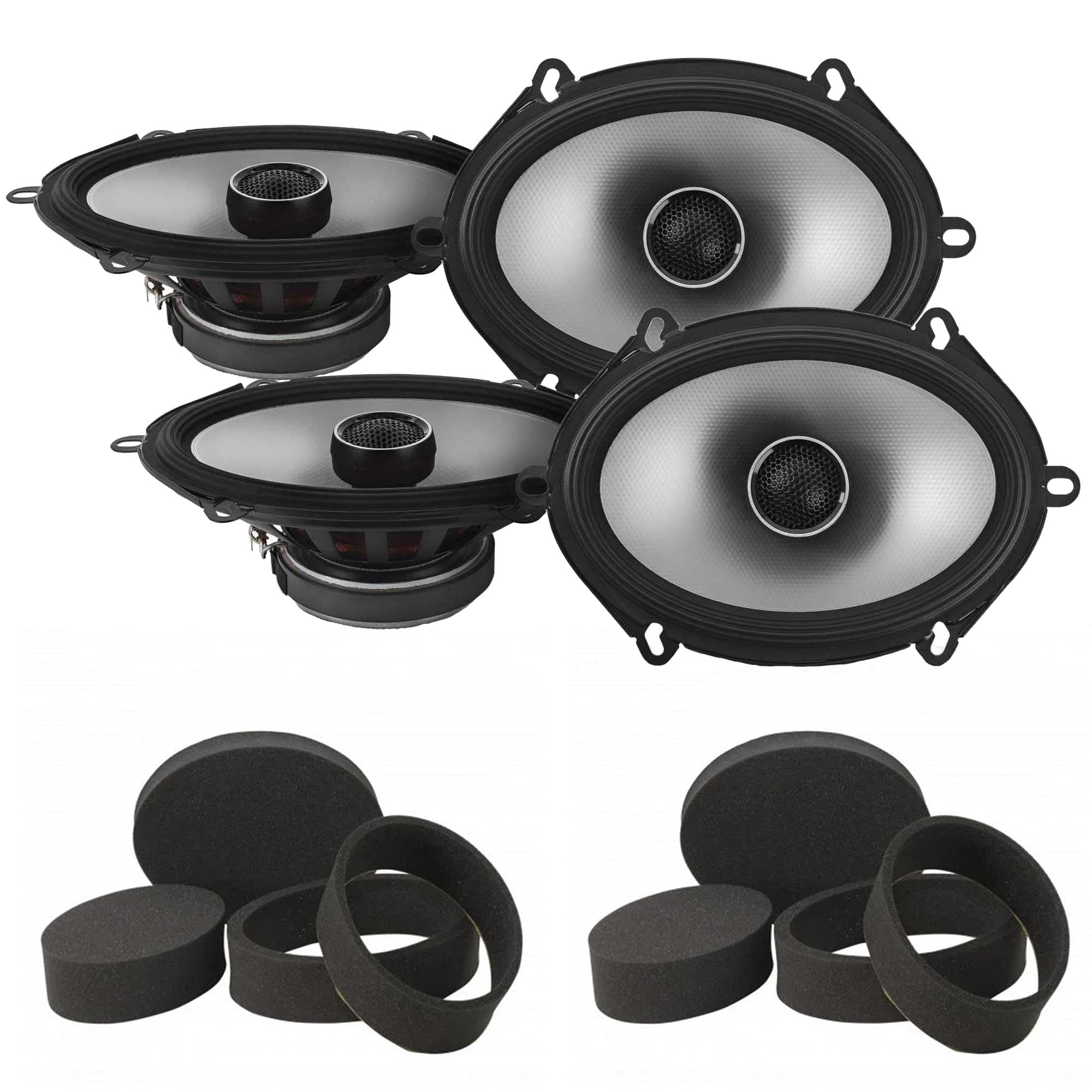 Amazon.com: Alpine 2 Pairs S2-S68 5x7 Type S Coax Speakers with 2