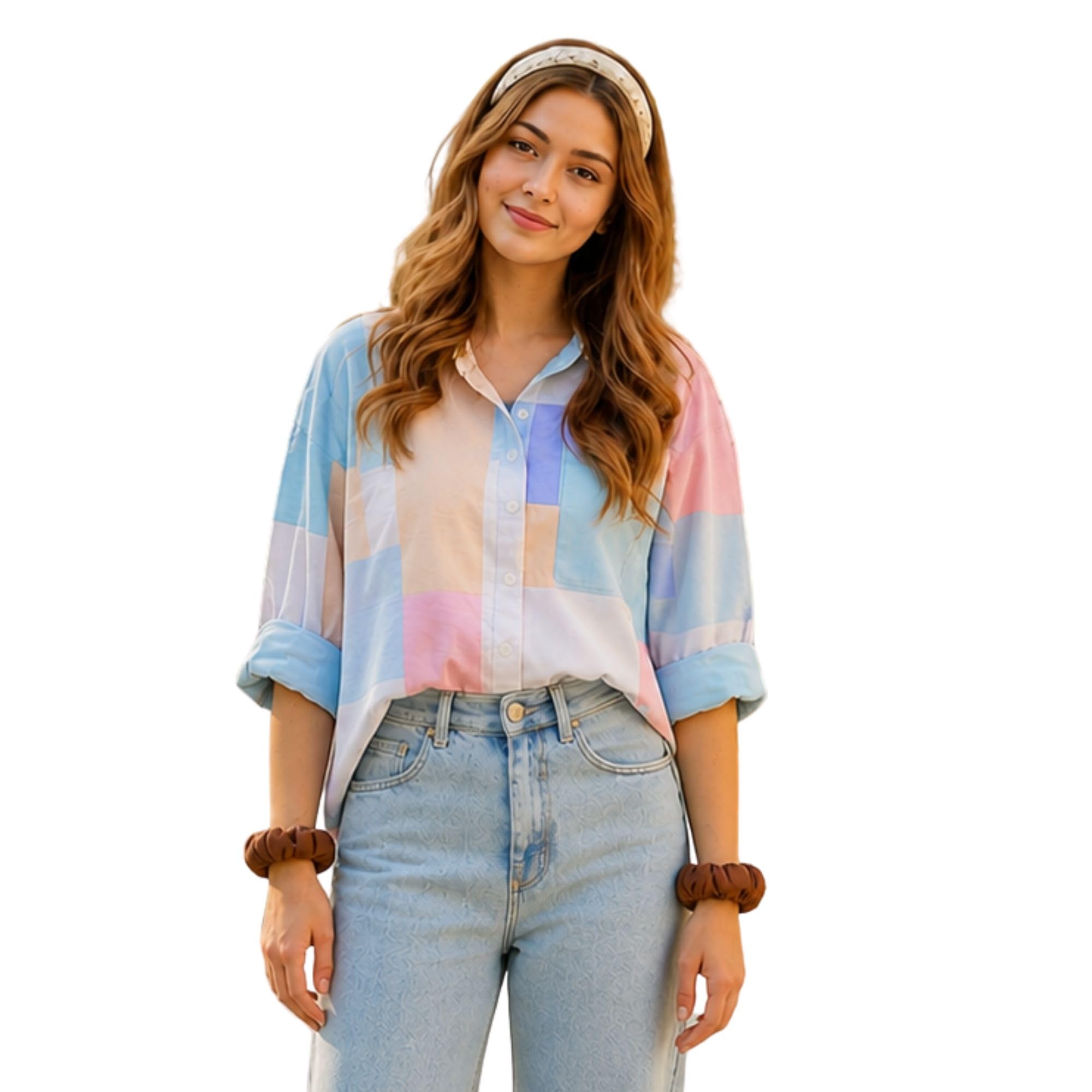 Women's Multicolor Casual Shirt | Stylish Regular Fit Top for Women-picture-50