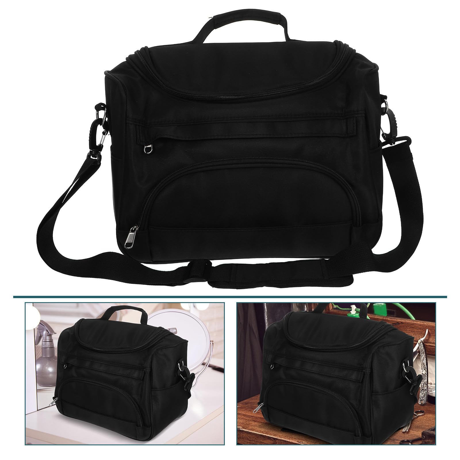 Bolsa de Almacenamiento Portátil para Herramientas de Peluquería de Gran Capacidad con Hombro y Tela Oxford Ligera Adecuado para Viajes y Actividades al Aire Libre