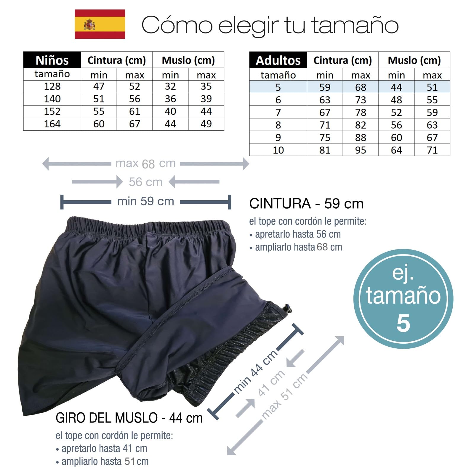 Swimmy - Bañador para incontinencia recomendado en caso de incontinencia, en particular la fecal, para quienes realizan actividades en el agua, en la piscina o en el mar (Tamaño: 9)