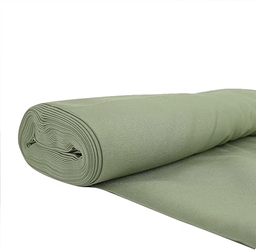 Efavormart - Perno de tela de poliéster verde salvia de eucalipto de 54 pulgadas x 10 yardas, rollo de tela para manualidades, decoración de