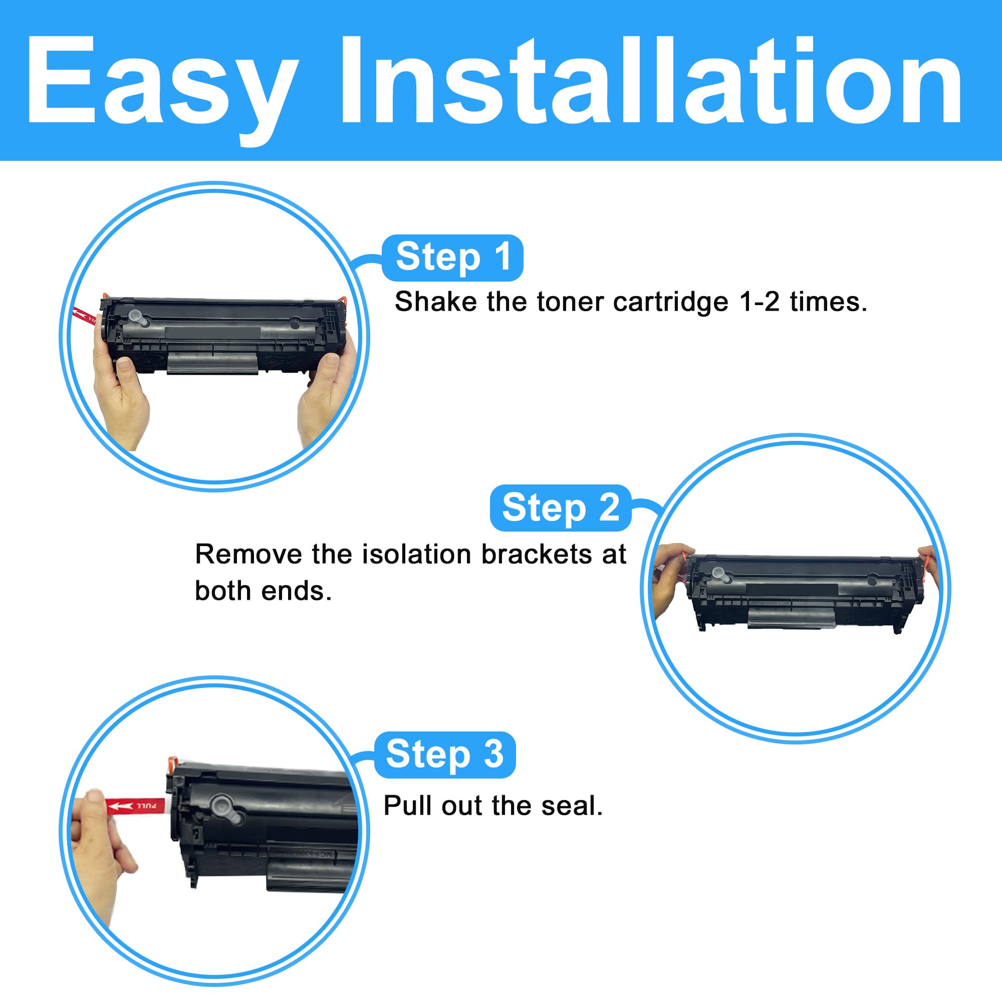 LD Products Compatible Toner Cartridge (2-Pack) For HP 12A Q2612A LaserJet Printers