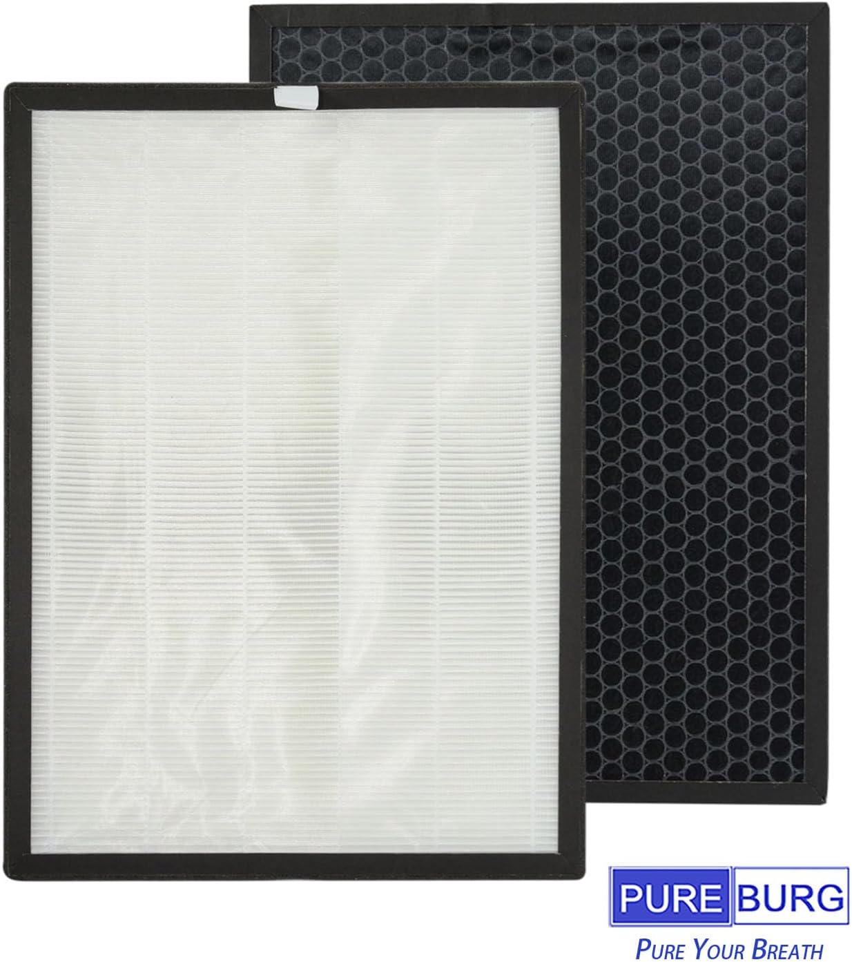 PUREBURG Air Filter Compatible with Puroair 400 Air Purifier,1-Pack H13 HEPA Activated carbon 2-IN-1 For Air Clean Dust VOCs Home Kitchen - Image 4