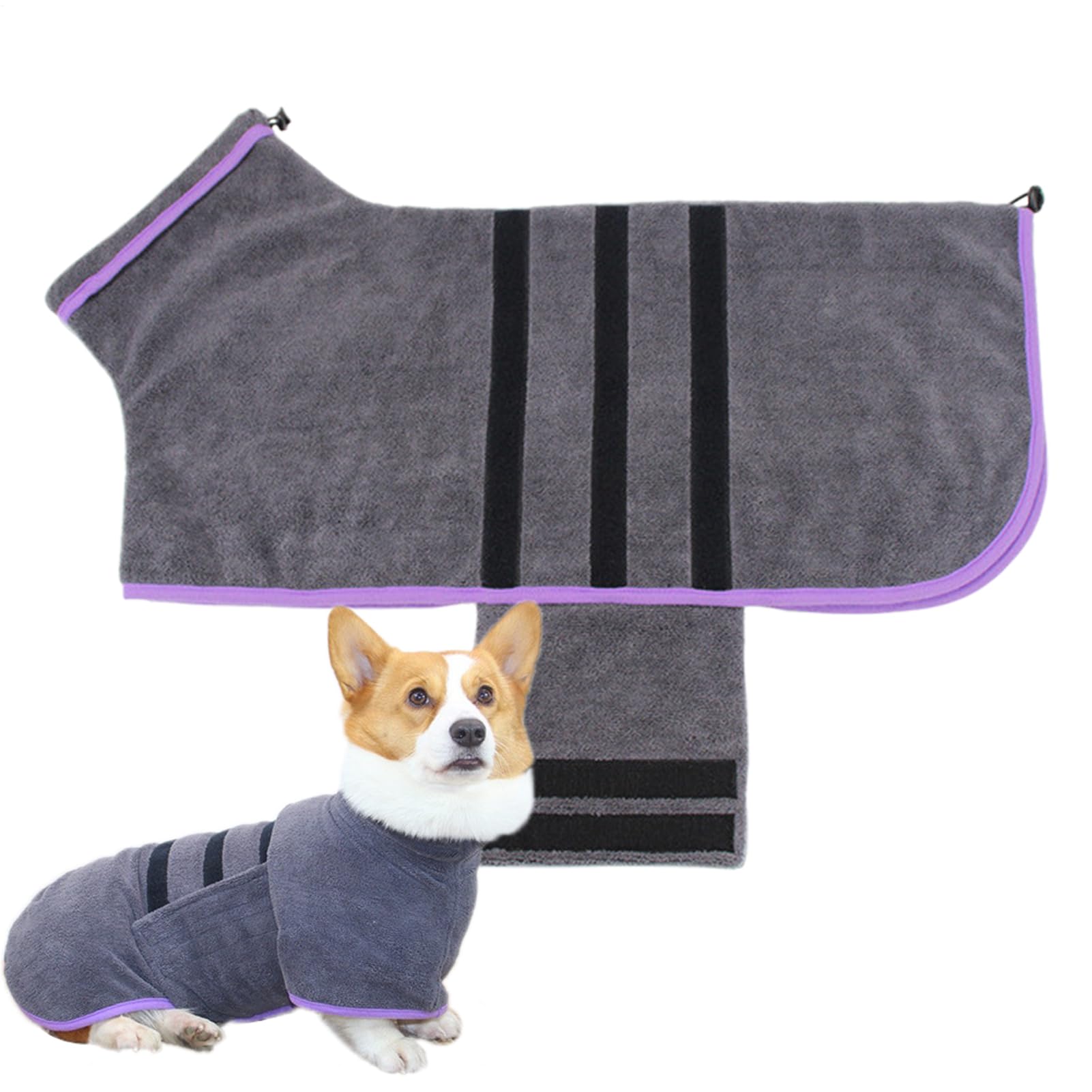 Peignoir Séchant Pour Chien Serviette en Microfibre Douce et Super