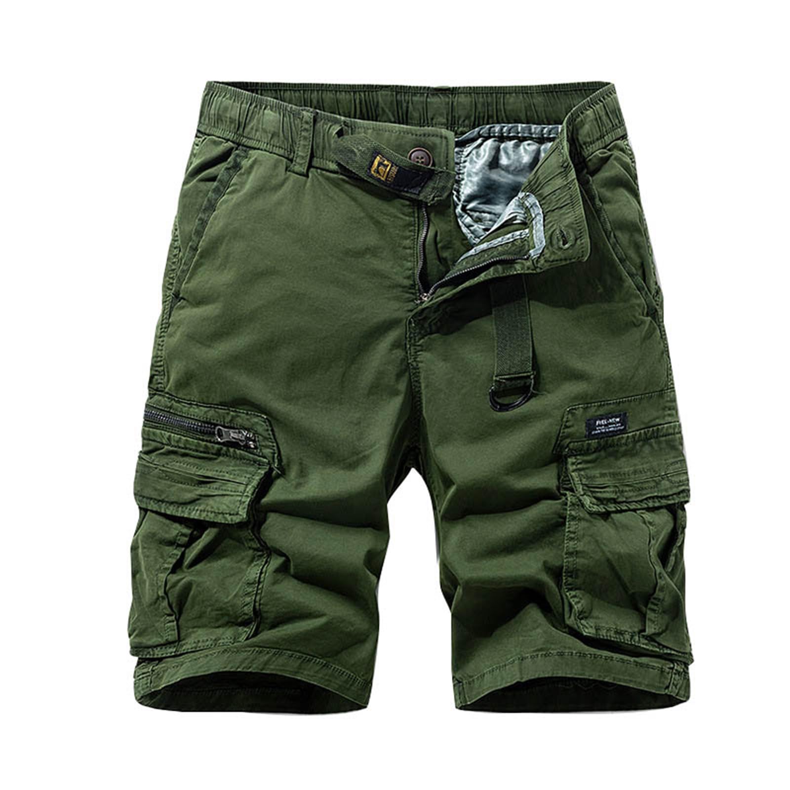 SRZYMJ Cargo Kurze Hose Herren High Waist Shorts Badehose Herren Eng Kurz Jeans Herren Kurz Leinenhose Blend Kurze Hose Herren Unterhosen Lang Männer Baumwolle Shorts Herren Sport Mit Taschen