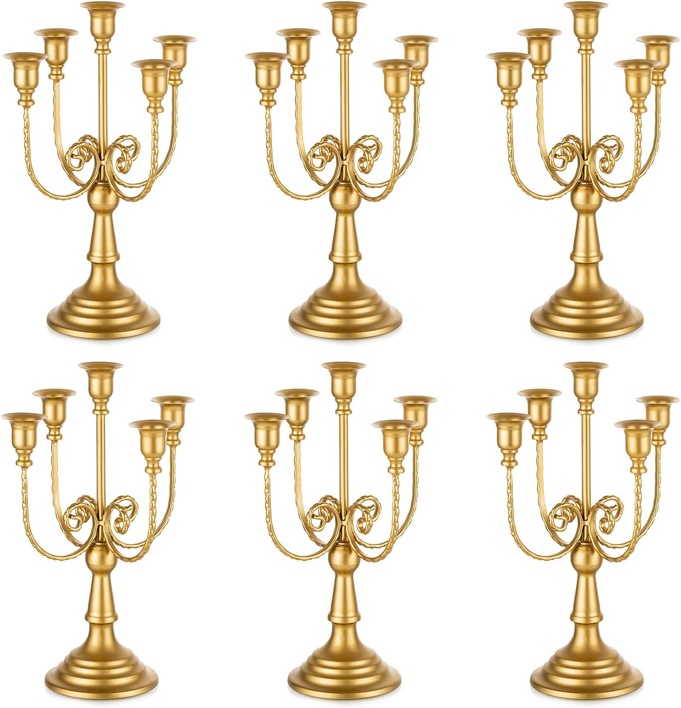 Romadedi Candelabra Gold Candle...