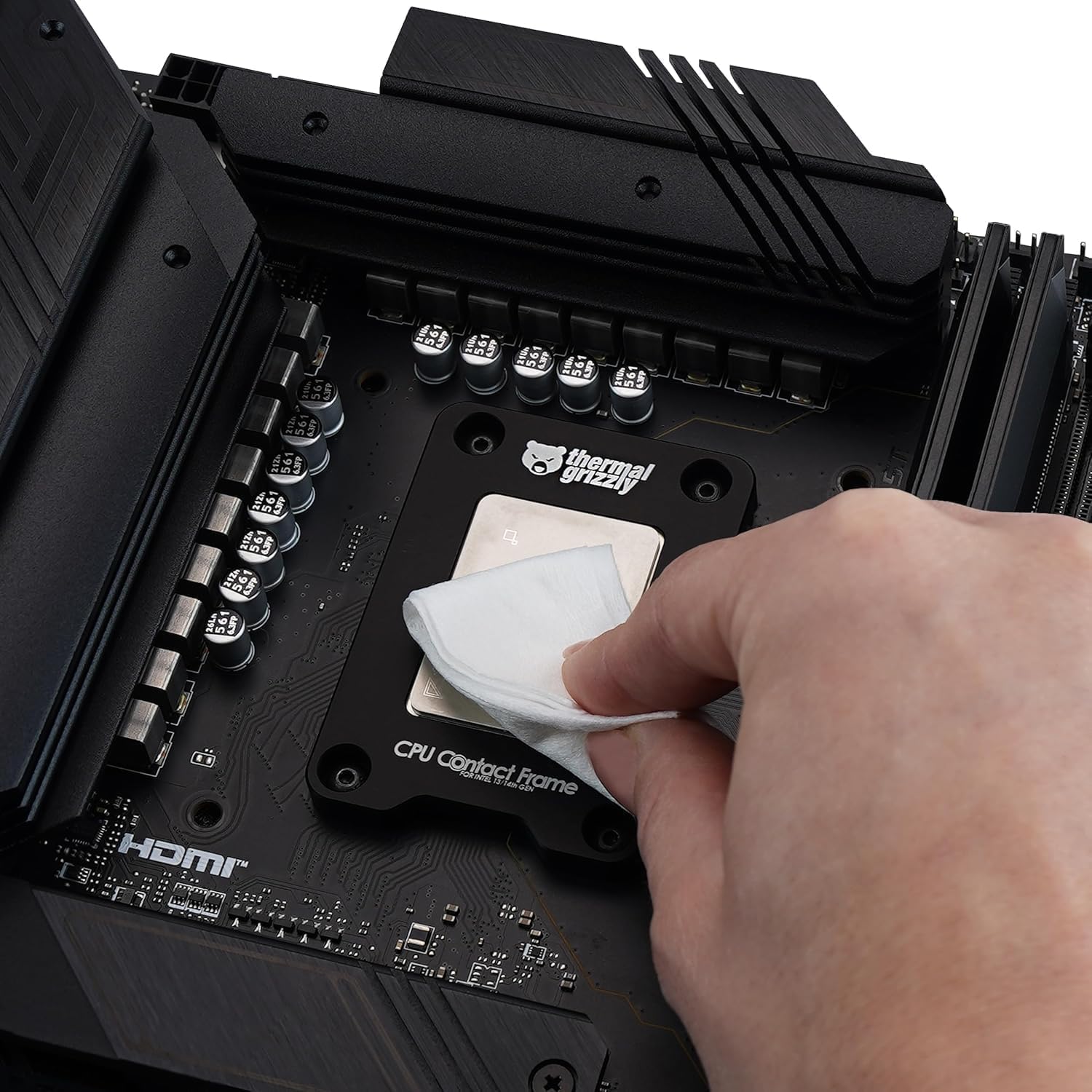Thermal Grizzly Kryonaut Extreme - 6 grammi Combo - Pasta termica ad alte prestazioni con 12 salviette per la pulizia, 6 bagnate e 6 asciutte, per la massima conducibilità termica durante l'overclock