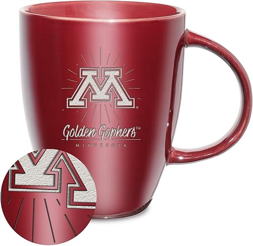 Vista 385 de Rico Industries NCAA - Taza de cerámica con grabado láser, 18 onzas, café y té